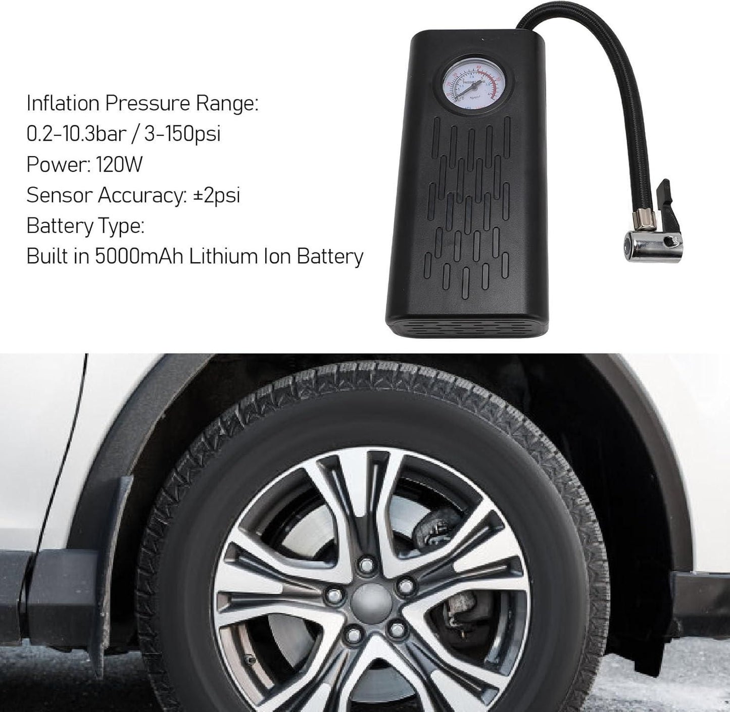 Portable Air Compressor Tire Inflator - ᴘᴜɴᴊᴀʙ ꜰᴜꜱɪᴏɴ