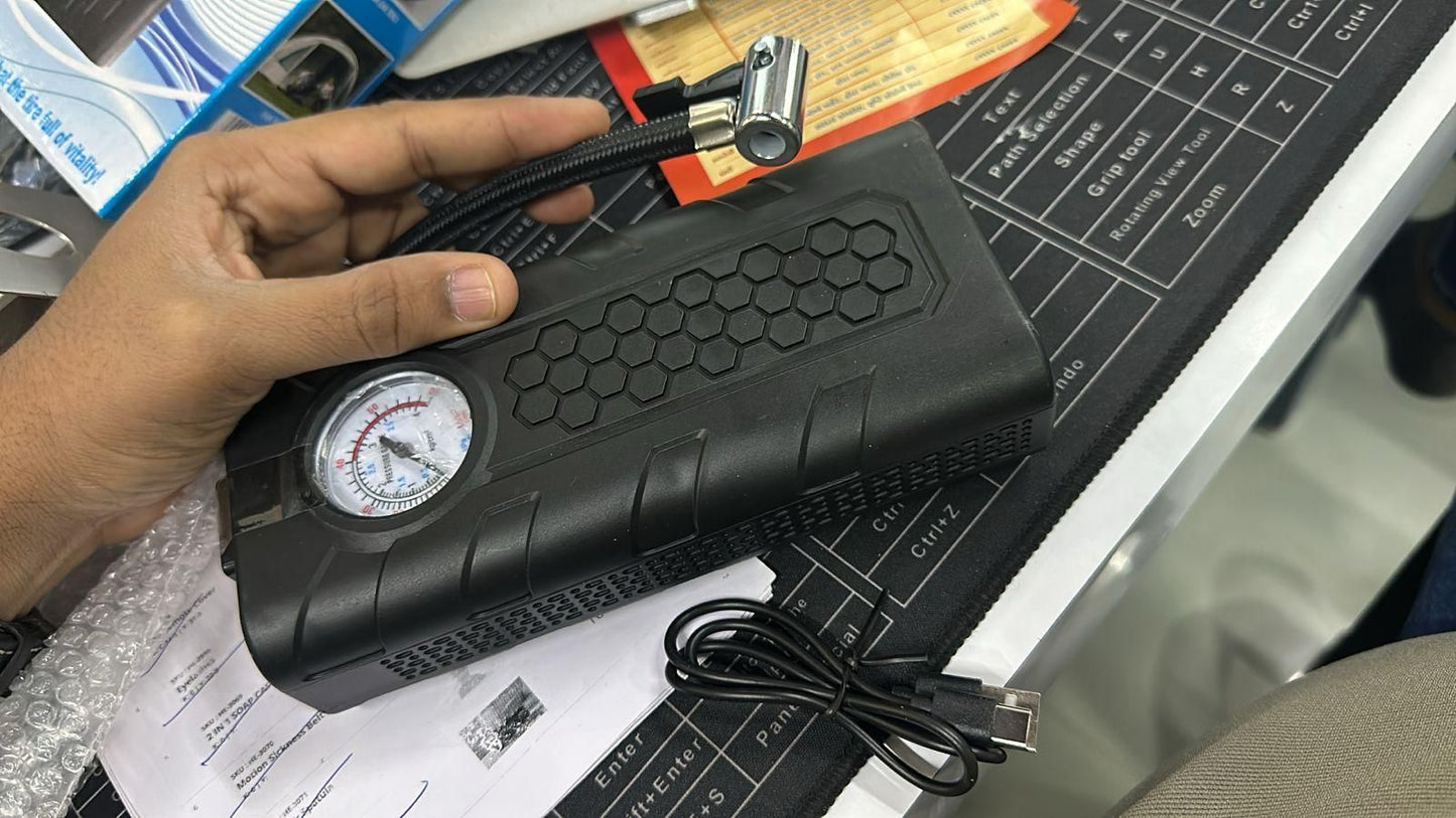 Portable Air Compressor Tire Inflator - ᴘᴜɴᴊᴀʙ ꜰᴜꜱɪᴏɴ