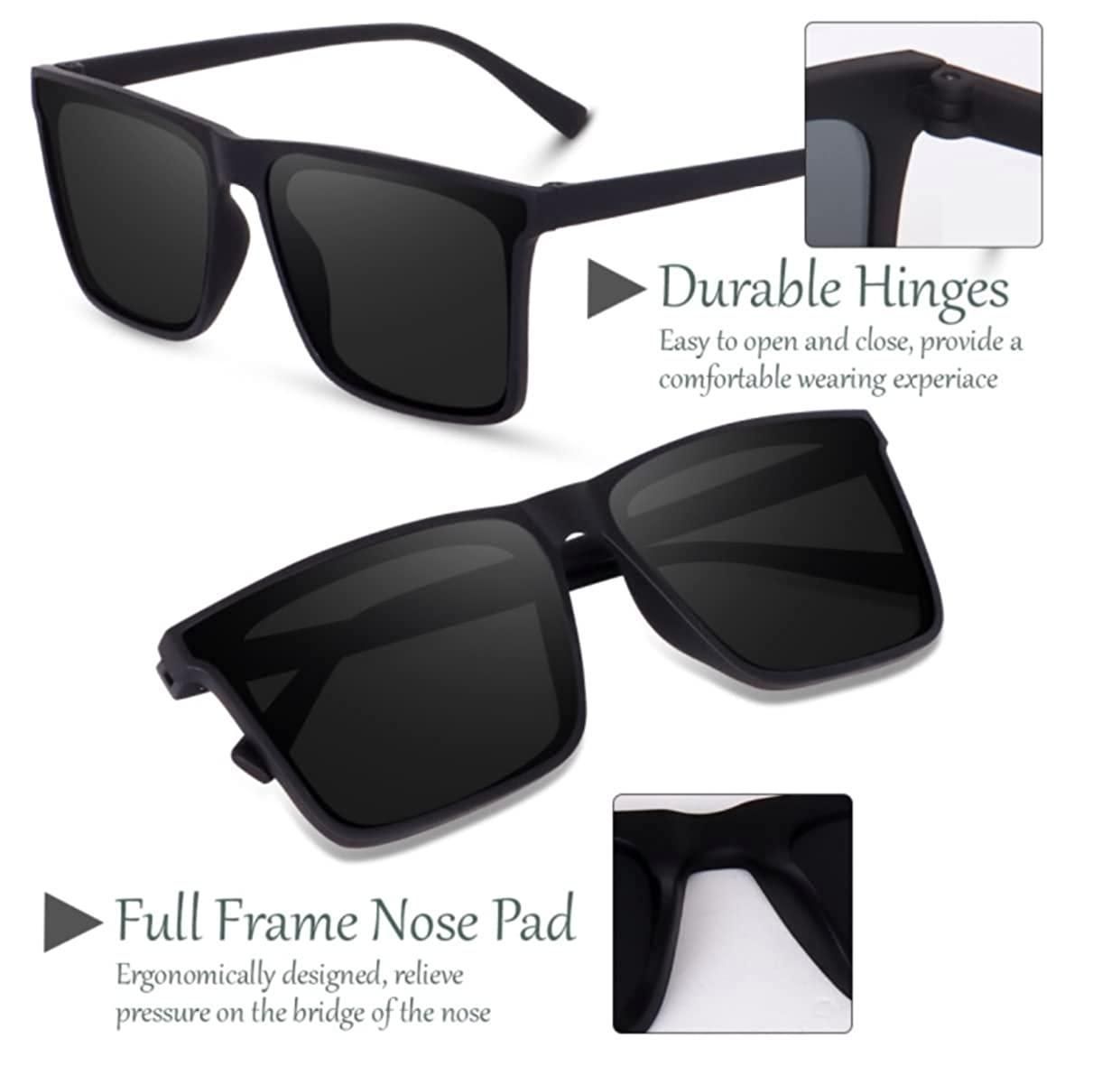 Polarized Retro Square Sunglasses - ᴘᴜɴᴊᴀʙ ꜰᴜꜱɪᴏɴ