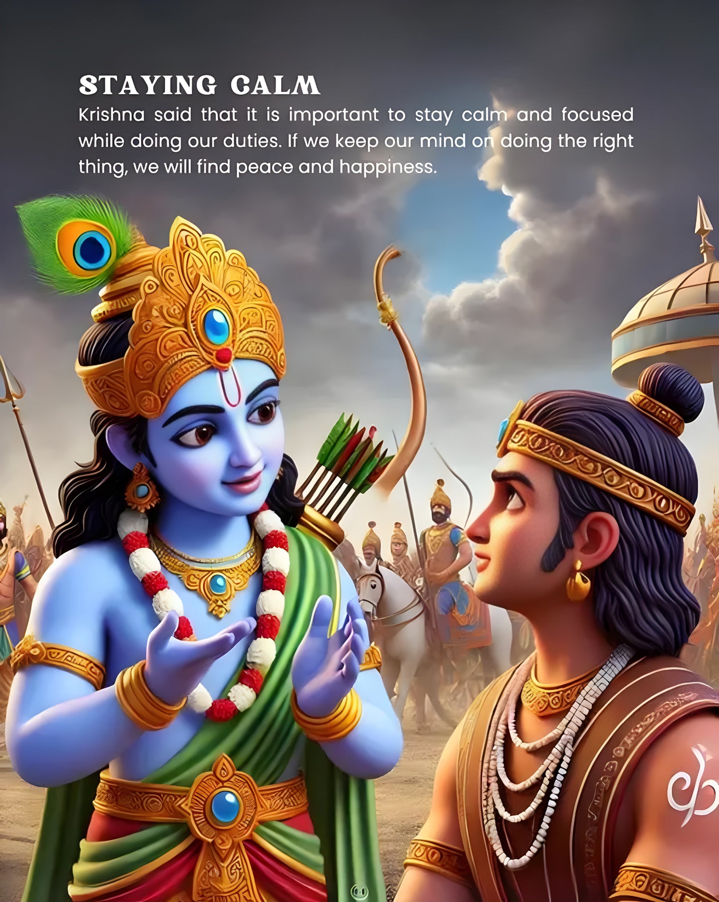 Illustrated Bhagvad Gita for Kids - 94 Colorful Pages Printed on Thick 100 GSM Paper | Krishna's Spiritual Lessons, Fun Rhymes & Moral Stories for Children 3 Years and Above - ᴘᴜɴᴊᴀʙ ꜰᴜꜱɪᴏɴ