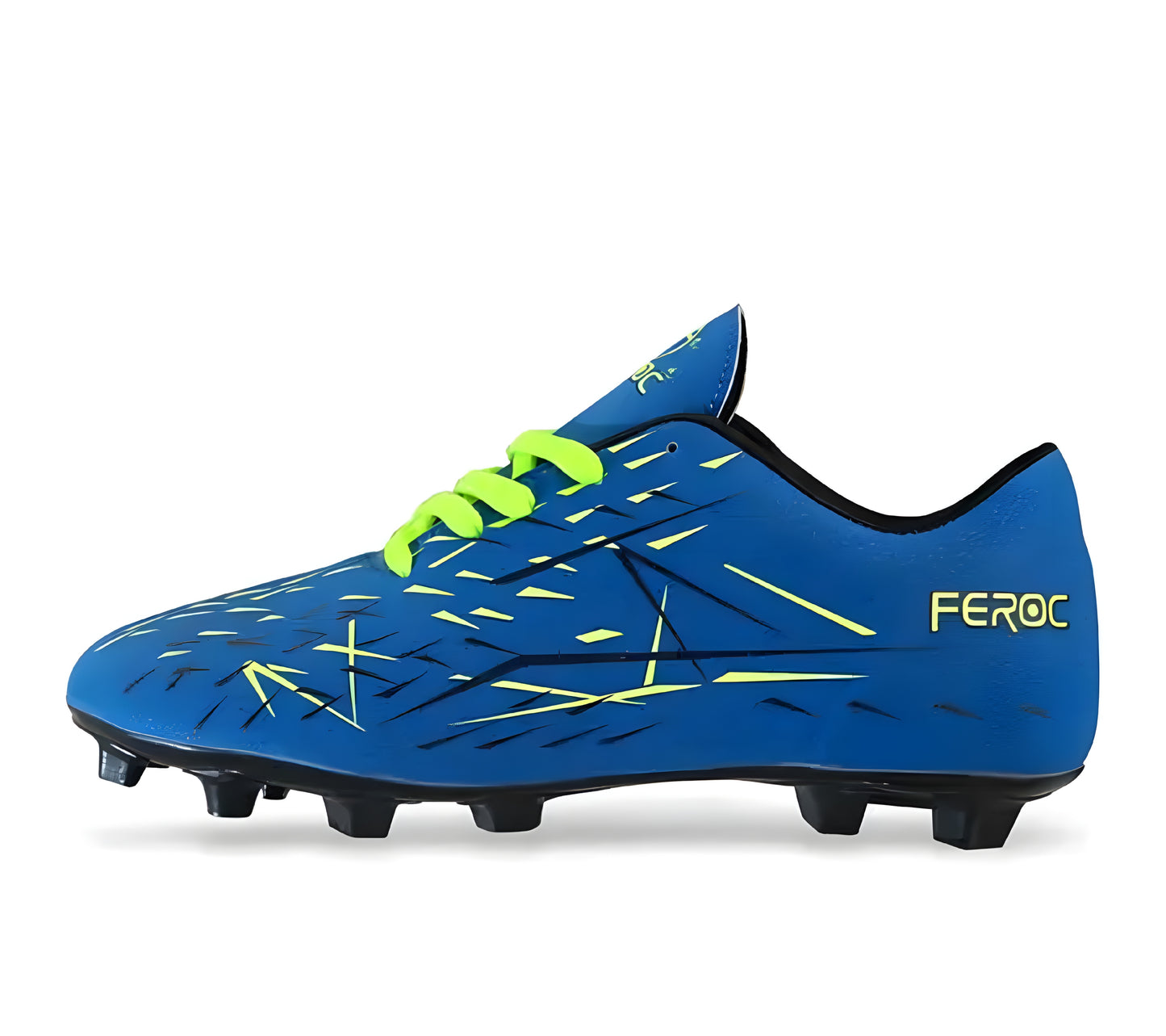 FEROC Wild FIRE Football Shoes BLUE GREEN for Men Boys Unisex kids - ᴘᴜɴᴊᴀʙ ꜰᴜꜱɪᴏɴ