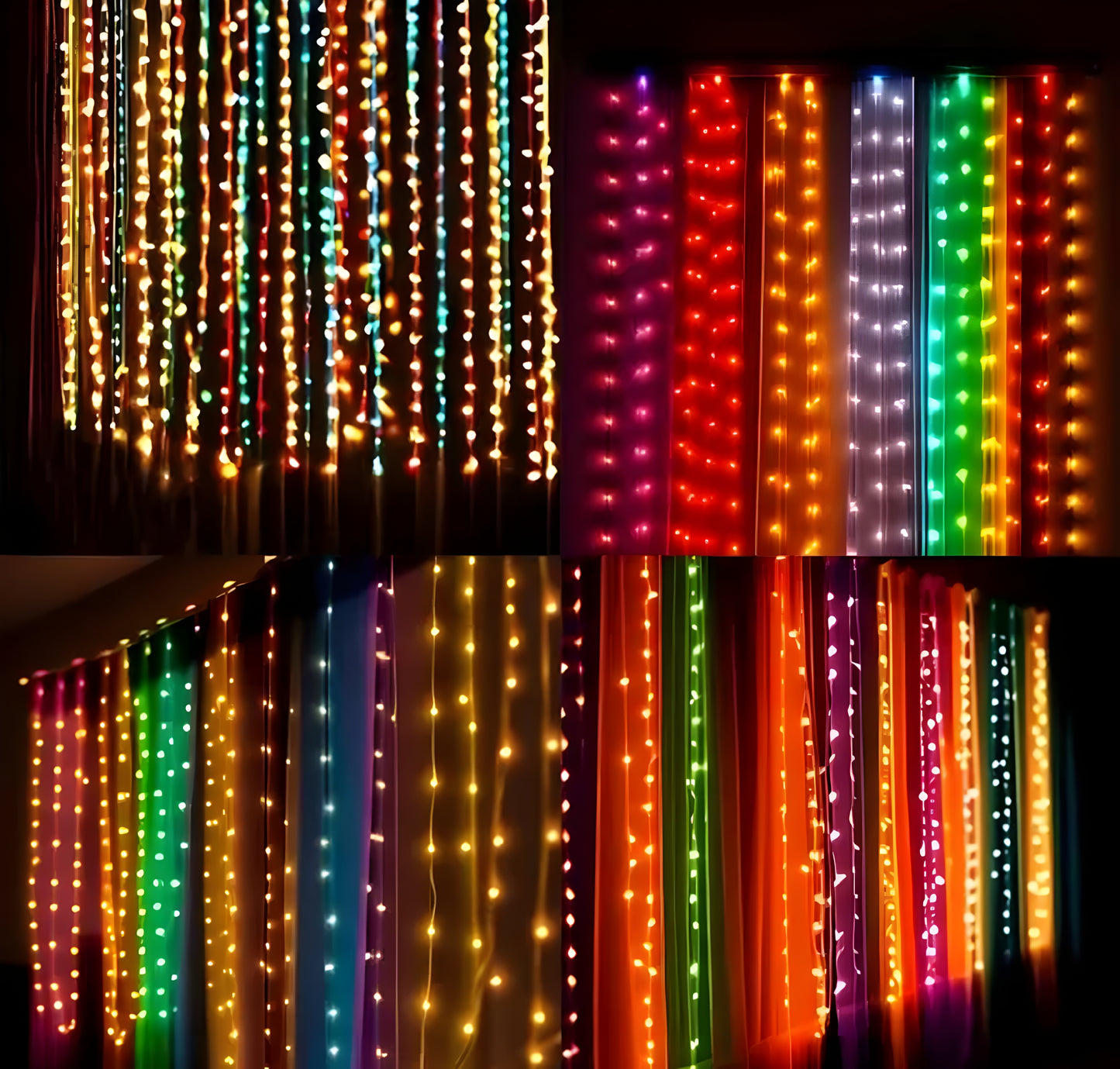 11 Meter LED Decorative String Fairy Rice Lights for Home Decoration Indoor and Outdoor Decoration Lights, Festival, Party, Garden, Wedding (Yellow, White, Red,Green,Blue) (Pack of 5 ) - ᴘᴜɴᴊᴀʙ ꜰᴜꜱɪᴏɴ