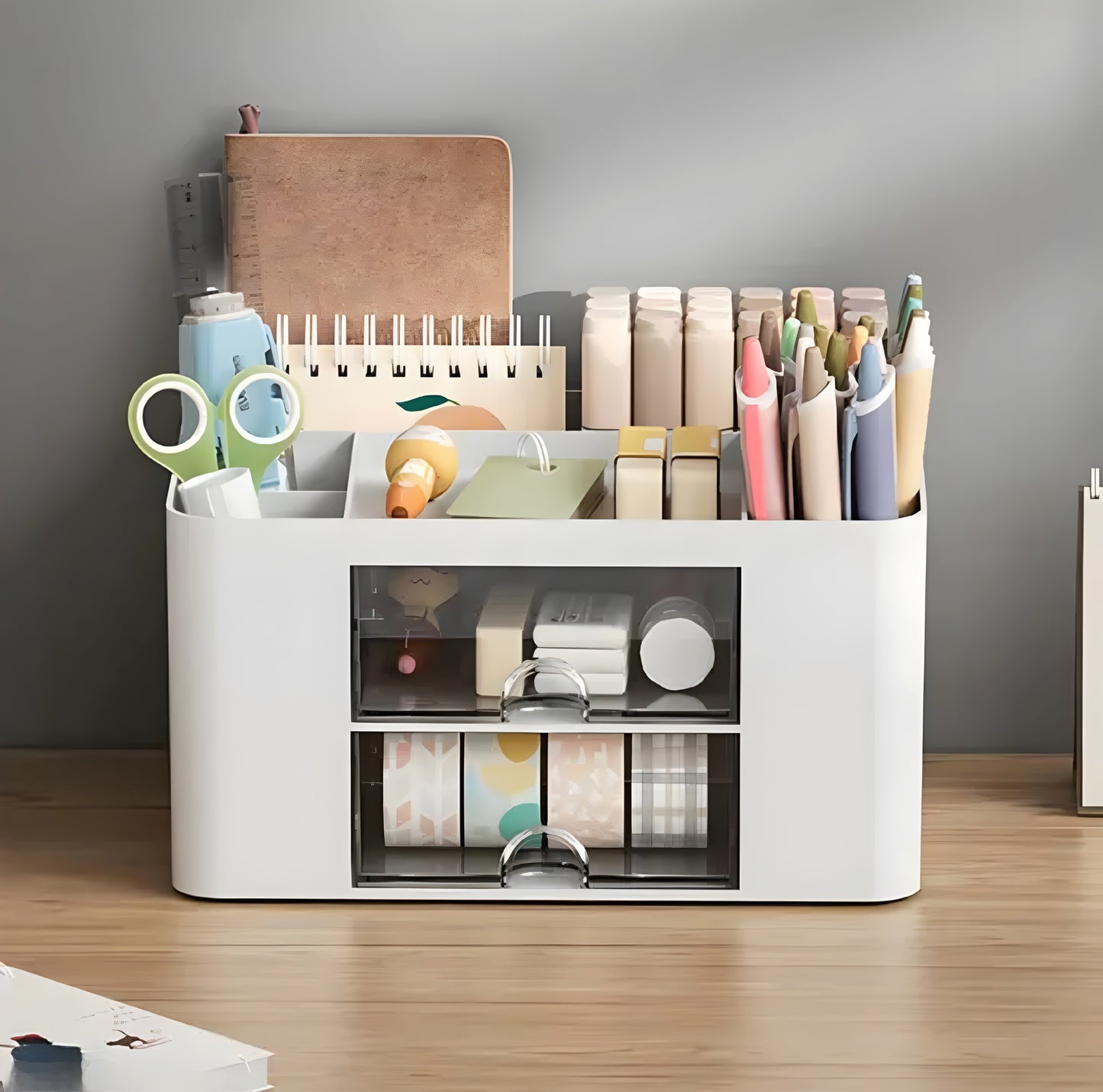 Multi-Functional Pencil Holder for Desk with 5 Compartments - ᴘᴜɴᴊᴀʙ ꜰᴜꜱɪᴏɴ