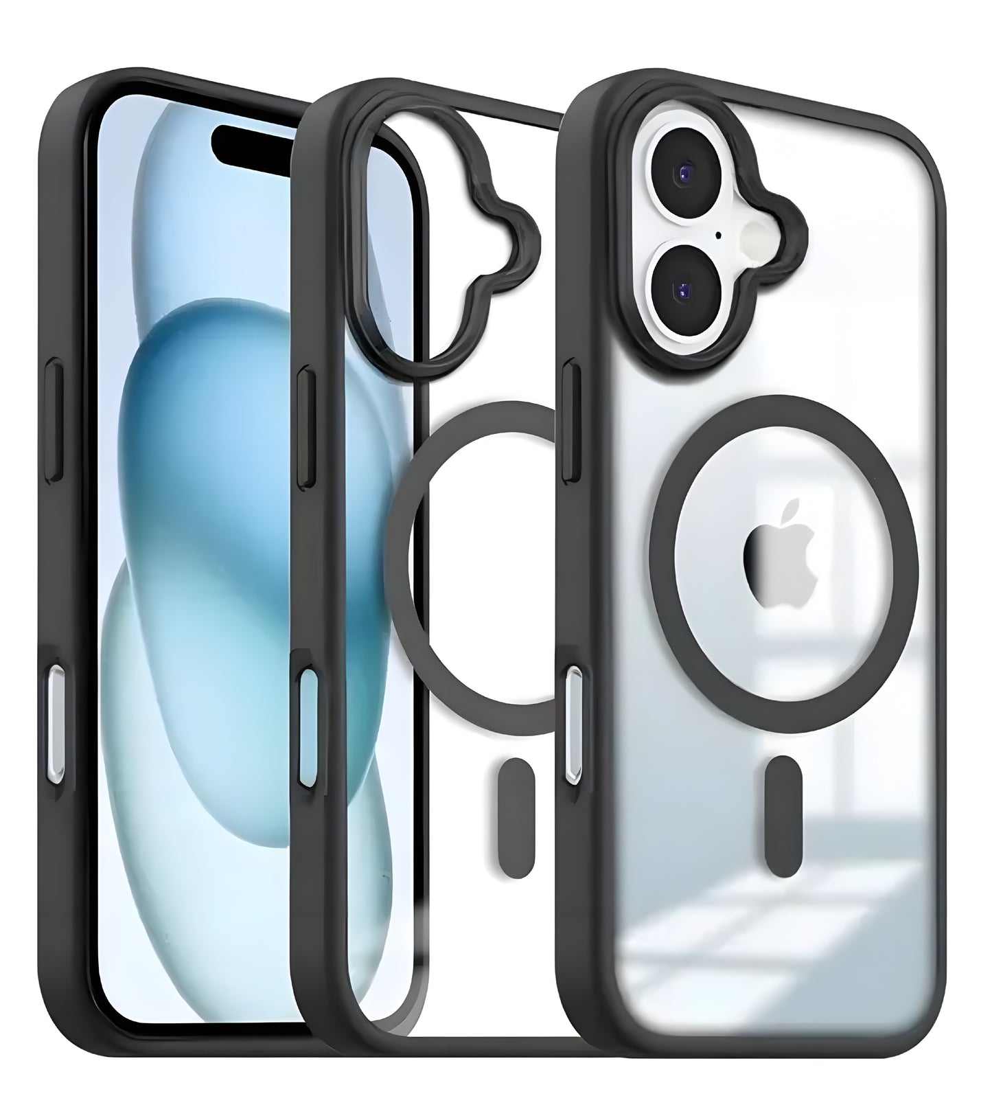 Apple Iphone 16 Black MagSafe Mobile Back Cover - ᴘᴜɴᴊᴀʙ ꜰᴜꜱɪᴏɴ