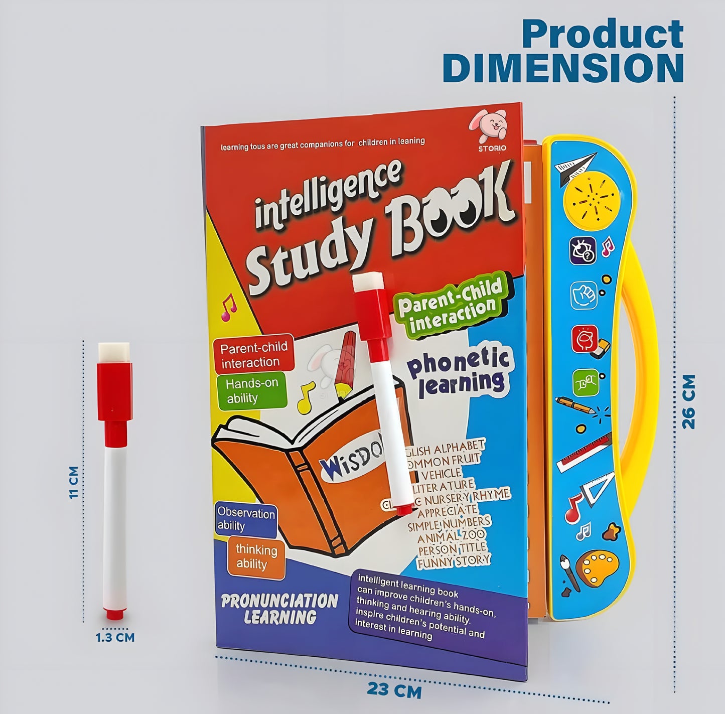 Activities Learning Book Electronic Intelligent Book with All Learning Materials with Clear Voice with Touch Sensors for Kids (Study Book) - ᴘᴜɴᴊᴀʙ ꜰᴜꜱɪᴏɴ