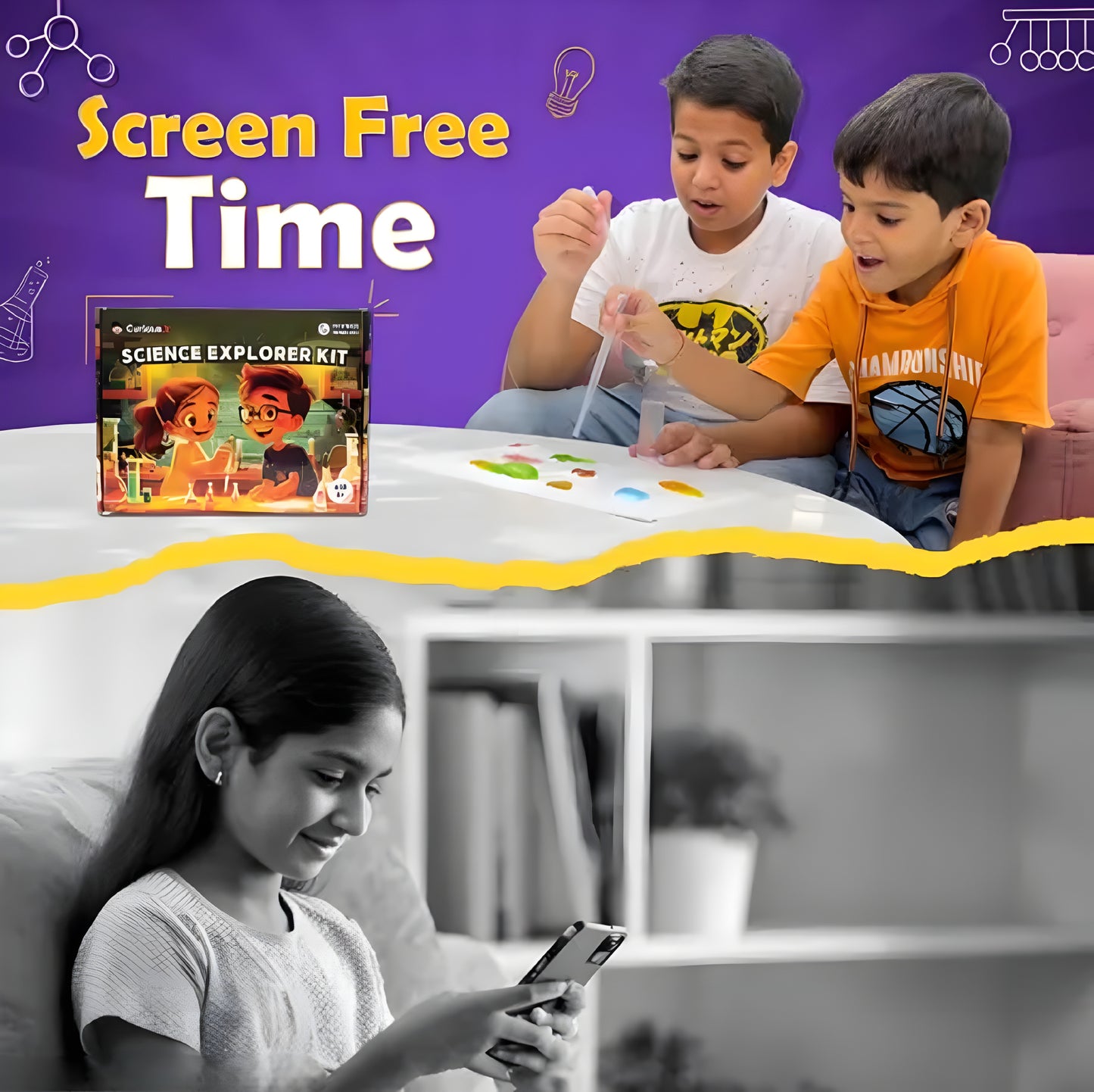 PUNJAB FUSION CHOICE Curious Jr 150+ Experiments Science Explorer Kit for aged 7-14 years | Hands-on Learning & Educational Toy - ᴘᴜɴᴊᴀʙ ꜰᴜꜱɪᴏɴ