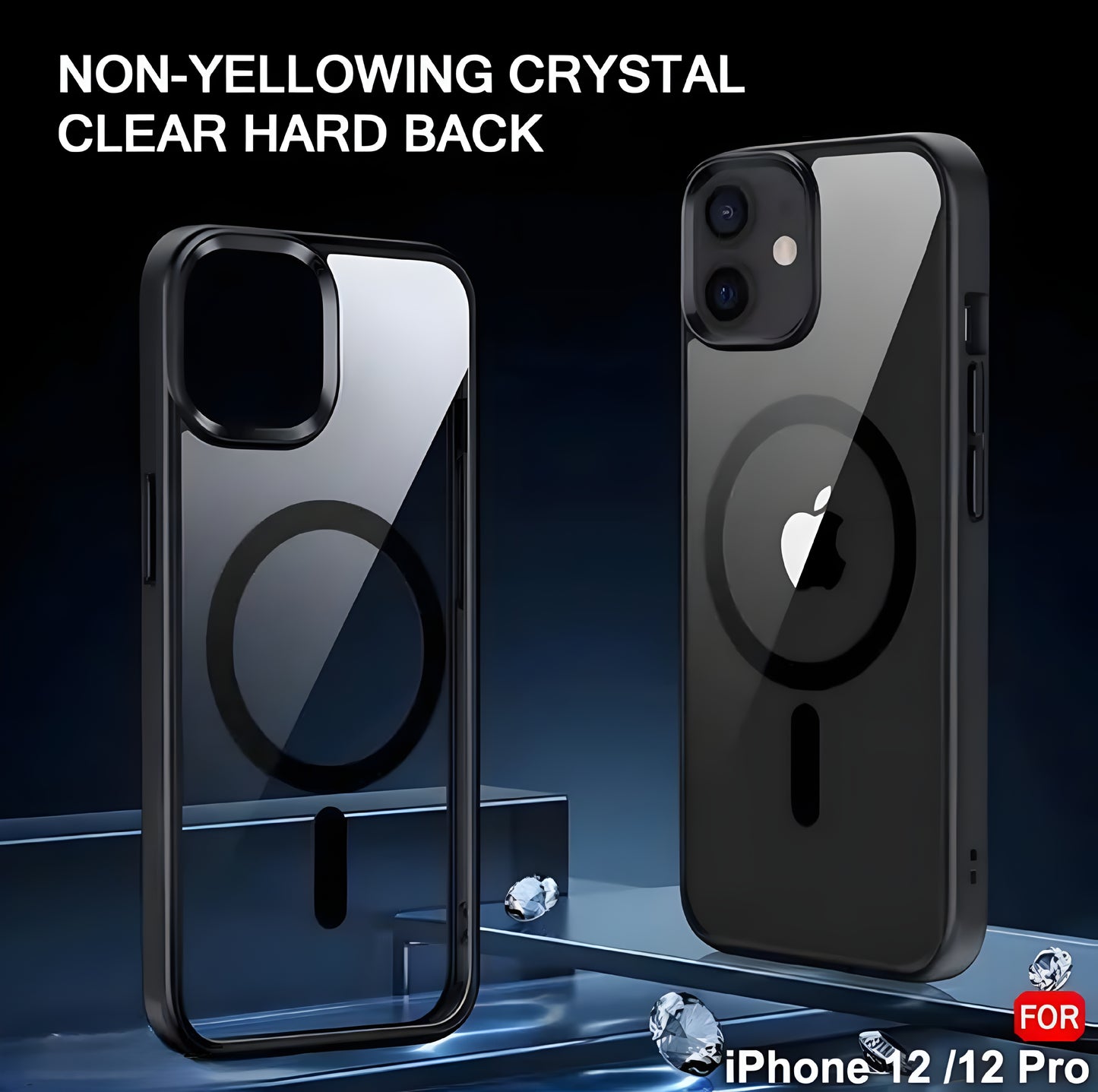 iPhone 12 (6.1 inch) |Mag-Safe Wireless Charging | Designed with Magnetic Lock - ᴘᴜɴᴊᴀʙ ꜰᴜꜱɪᴏɴ
