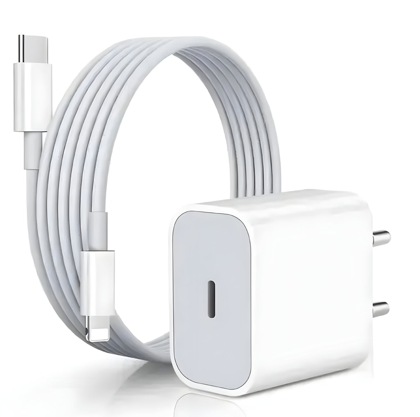 20W USB-C Power Adapter Charger (No Cable) - Fast Charging for iPhone, iPad, AirPods & More - Compact, Lightweight, and Universal Compatibility with USB-C Devices - ᴘᴜɴᴊᴀʙ ꜰᴜꜱɪᴏɴ