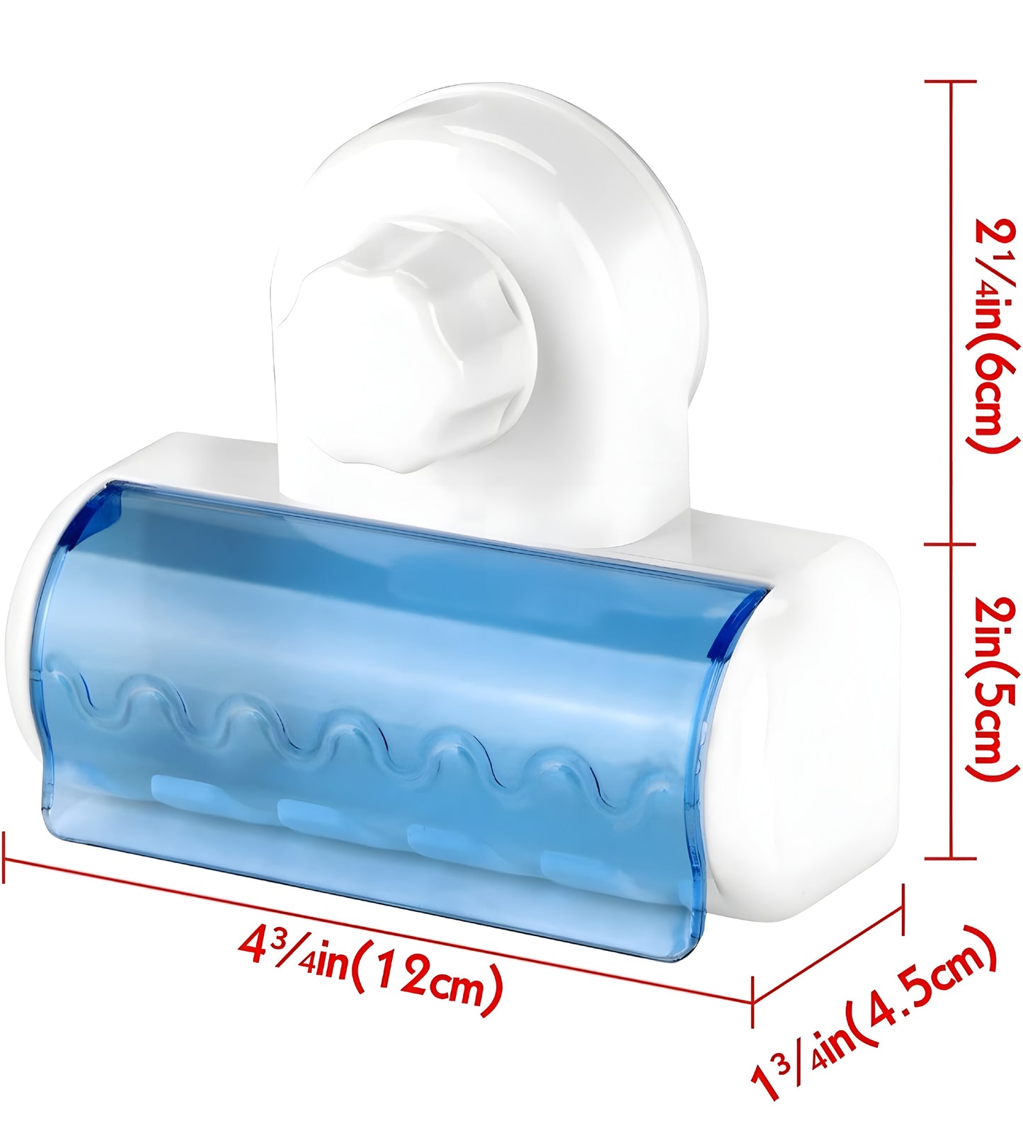 Wall Mounted 5 Toothbrush Holder Storage with Dust Proof Cover pack of 1 white, blue - ᴘᴜɴᴊᴀʙ ꜰᴜꜱɪᴏɴ