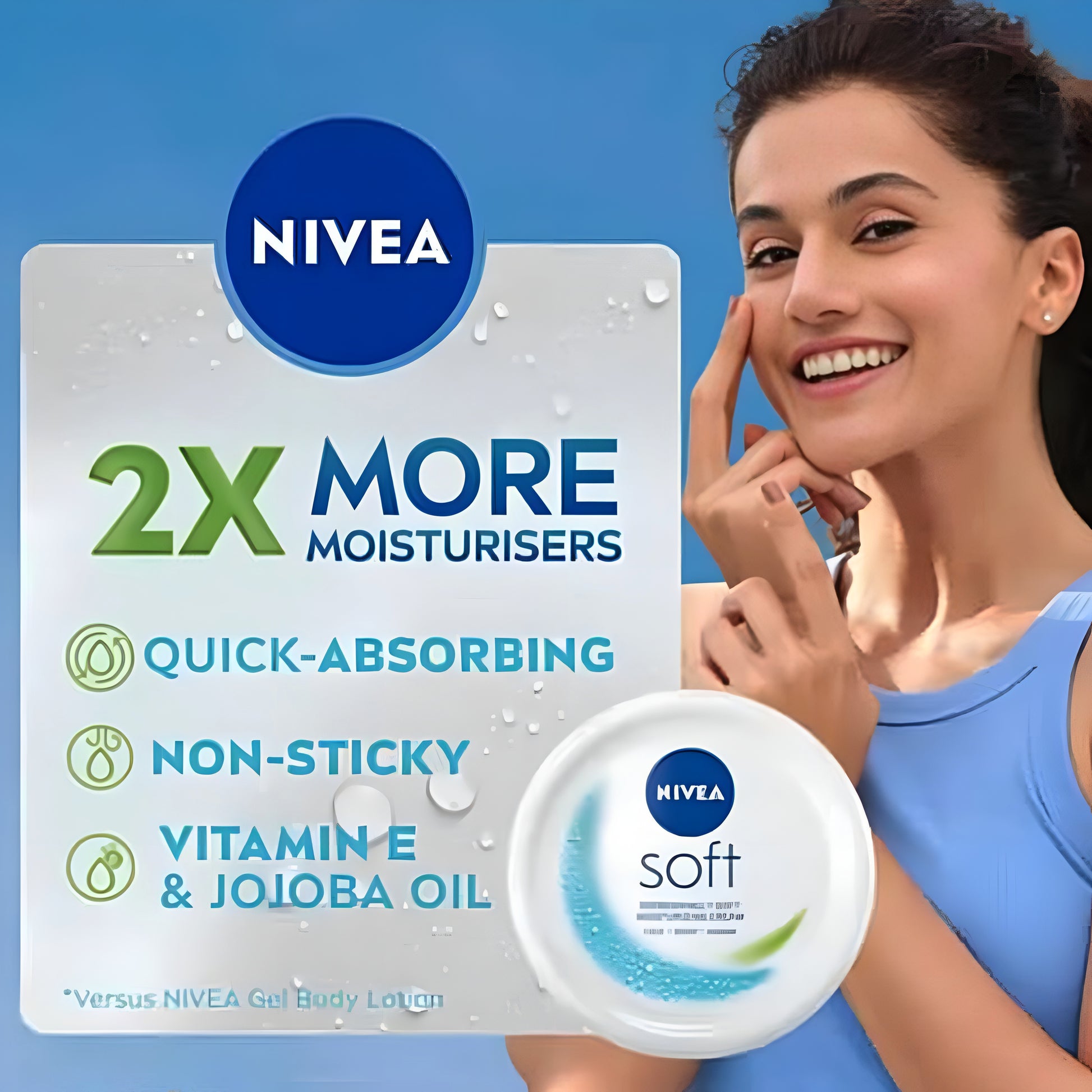 Nivea Soft Light Moisturizer 100ml - ᴘᴜɴᴊᴀʙ ꜰᴜꜱɪᴏɴ
