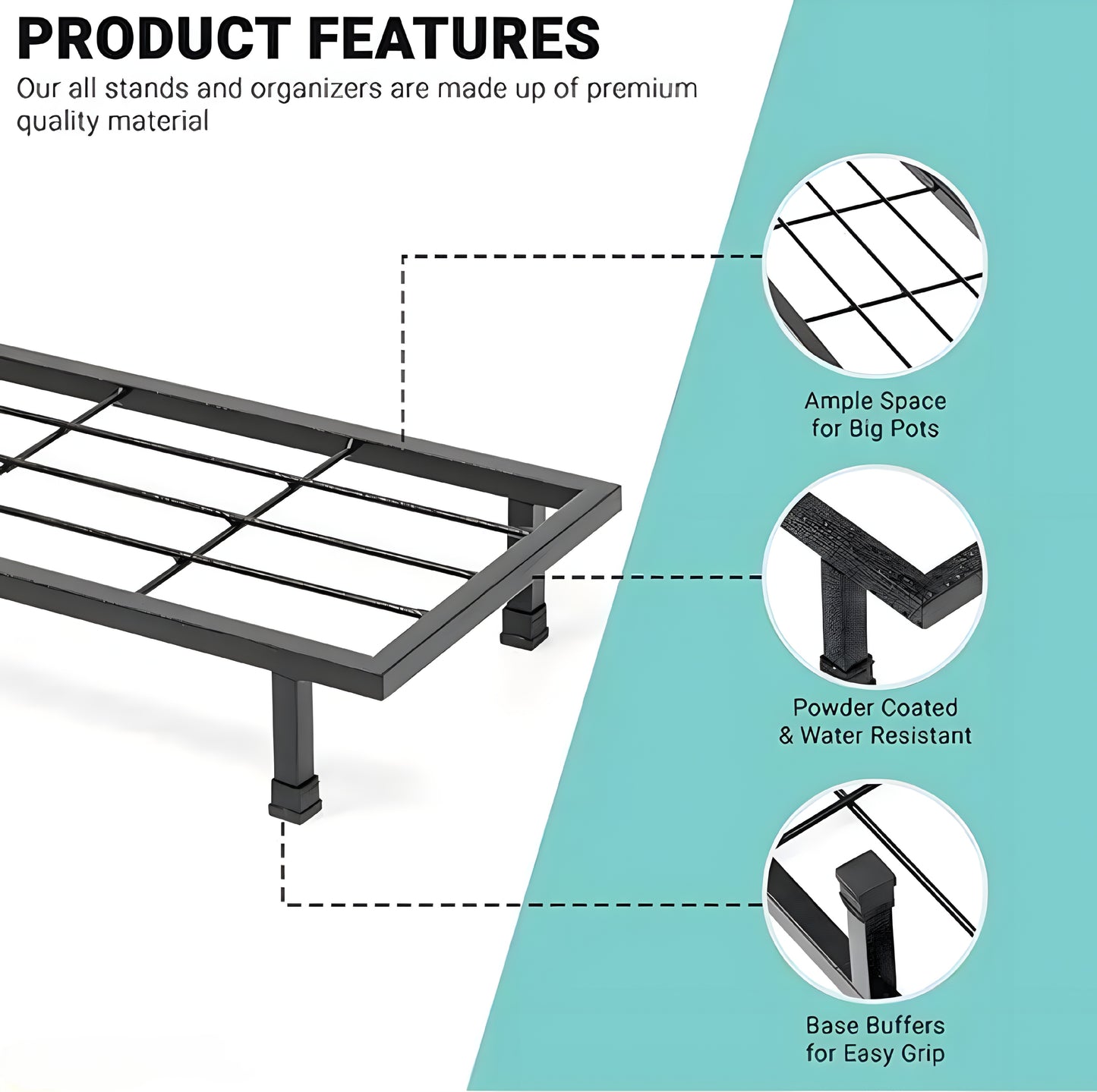 Apogee Metal Plant Stand for Balcony. - ᴘᴜɴᴊᴀʙ ꜰᴜꜱɪᴏɴ