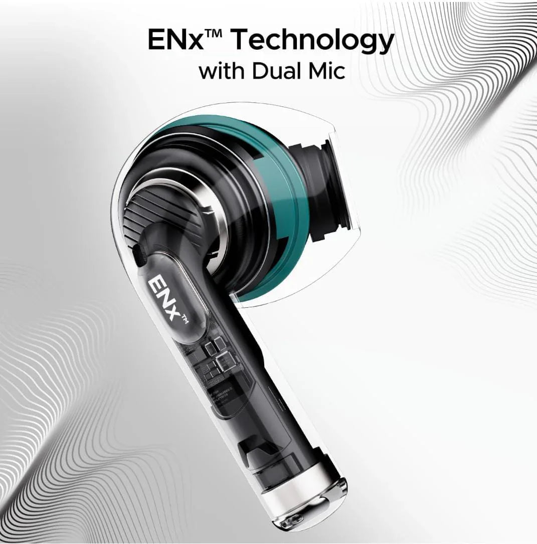 boAt Airdopes Joy, 35Hrs Battery, Fast Charge, IWP Tech, Low Latency, 2Mic ENx, Type-C Port, v5.3 Bluetooth Earbuds, TWS Ear Buds Wireless Earphones with mic(Dark Cyan) - ᴘᴜɴᴊᴀʙ ꜰᴜꜱɪᴏɴ