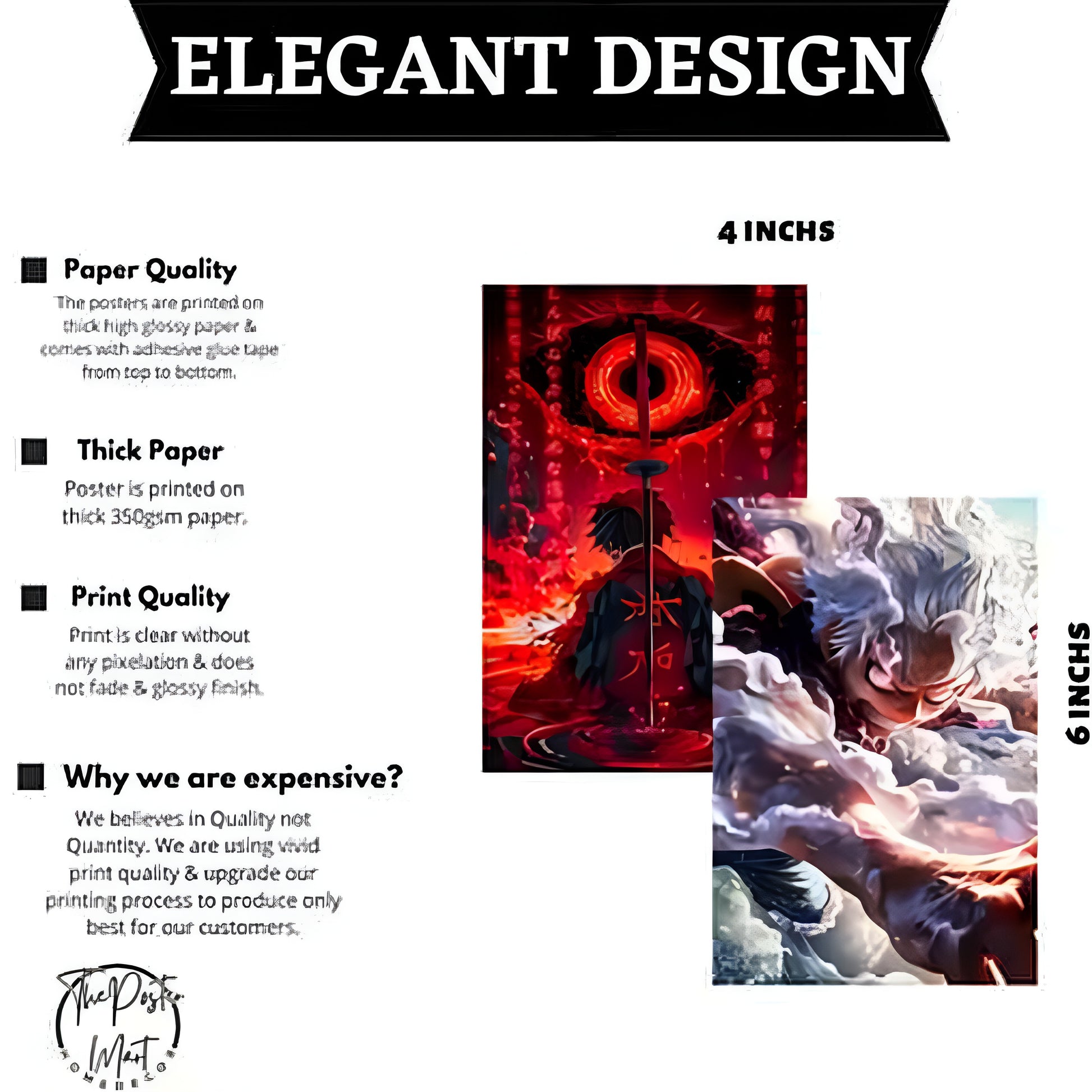 The PosterMart Aesthetic mix Anime Collage Kit Wall Posters Collections | Set of 54 4x6 inch each - ᴘᴜɴᴊᴀʙ ꜰᴜꜱɪᴏɴ