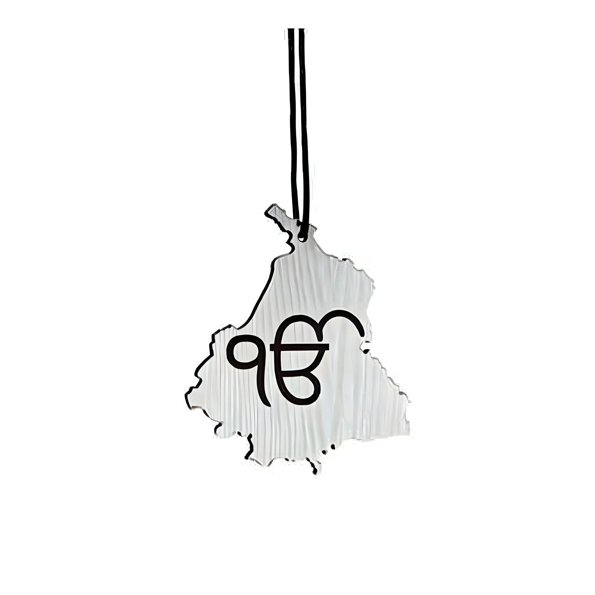 Ik Onkar Punjabi Sikh Car Hanging | Religious Car Accessory - ᴘᴜɴᴊᴀʙ ꜰᴜꜱɪᴏɴ