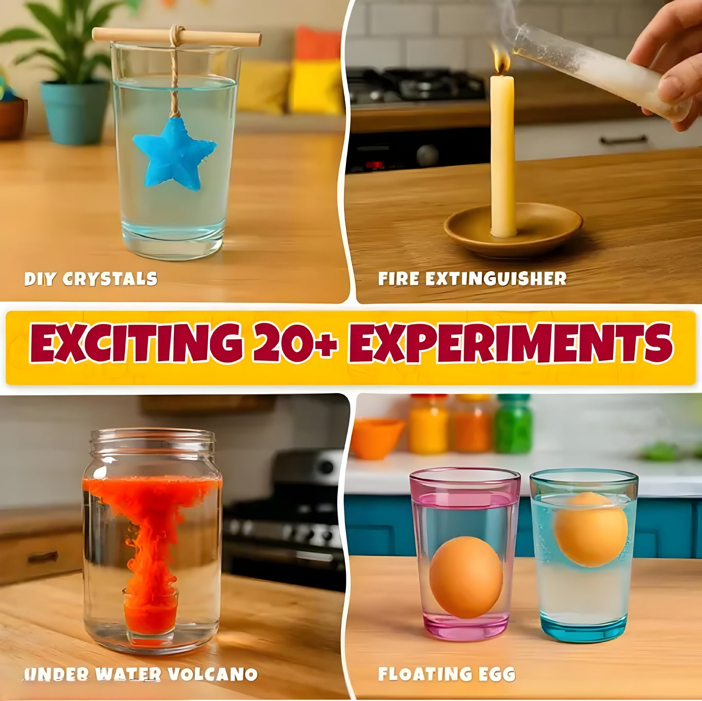 Educational Chemistry Science Experiment Kit Games Gift Toys for Kids Boy Girl Aged 7 8 9 10 11 12 13 Year - ᴘᴜɴᴊᴀʙ ꜰᴜꜱɪᴏɴ