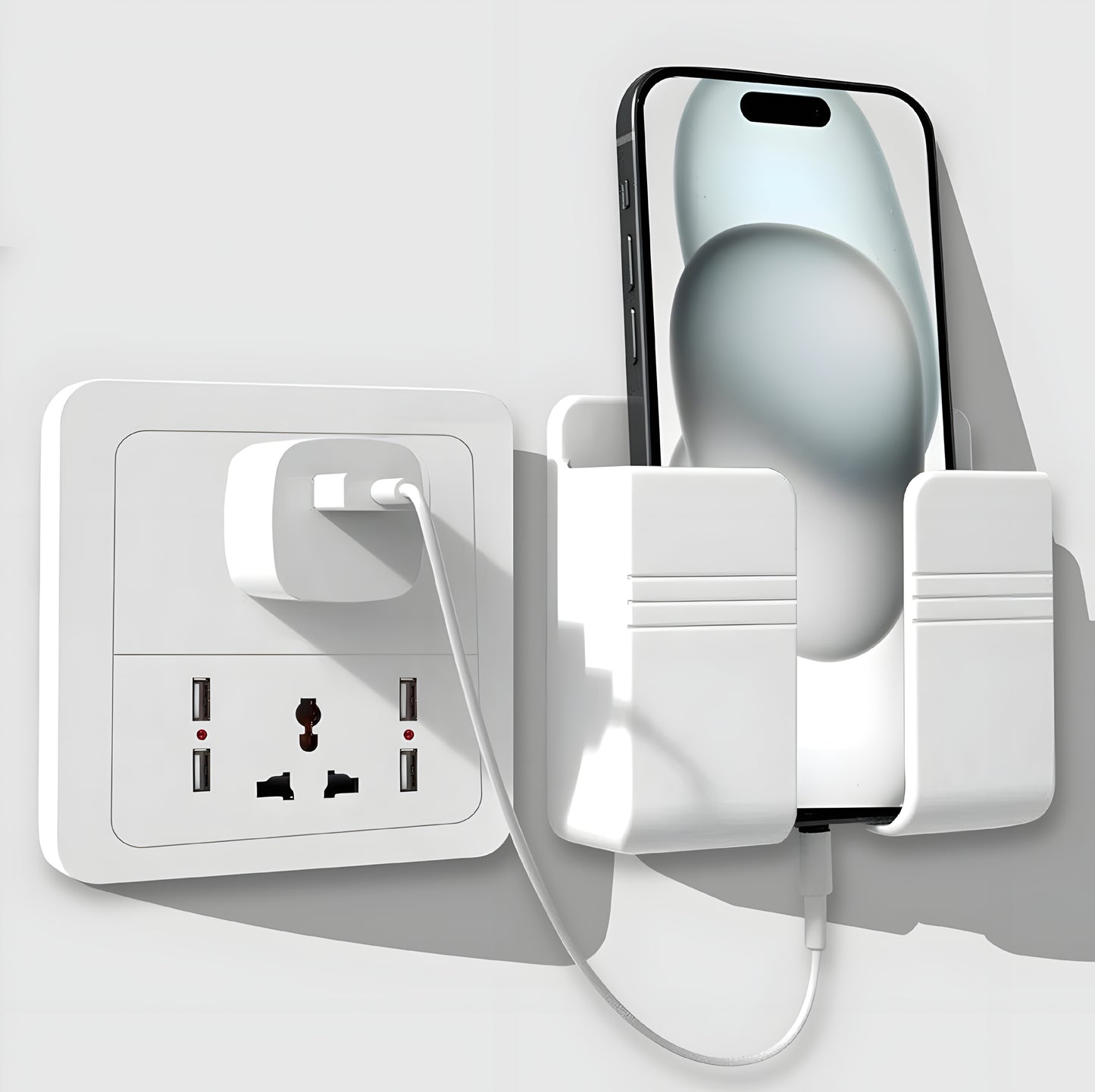 Mobile Adhesive Wall Holder 1 Pcs - ᴘᴜɴᴊᴀʙ ꜰᴜꜱɪᴏɴ