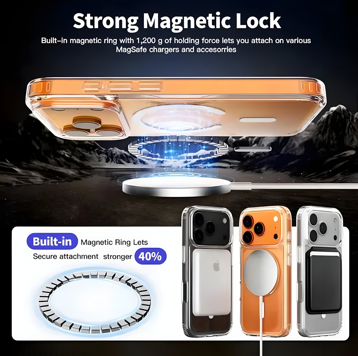 Ultra-Hybrid Transparent Shockproof Back Cover Case for Apple iPhone 17 Pro Max Compatible with MagSafe | - ᴘᴜɴᴊᴀʙ ꜰᴜꜱɪᴏɴ