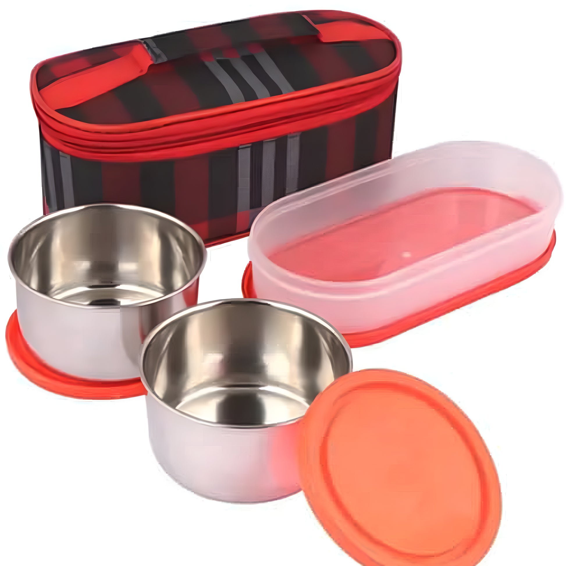 Topware new office double deker lunchbox (750ml) red - ᴘᴜɴᴊᴀʙ ꜰᴜꜱɪᴏɴ