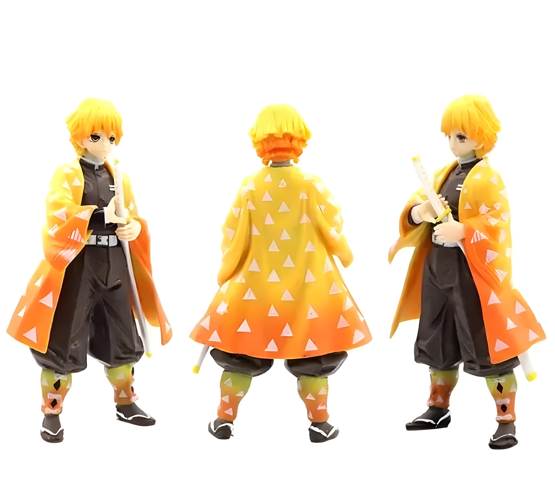 Demon Zenitsu Slayer Action Figure 15 cm Collectible for Office Desk & Study Table, Car Dashboard, Decoration and Cake Topper Toys for Fans - ᴘᴜɴᴊᴀʙ ꜰᴜꜱɪᴏɴ