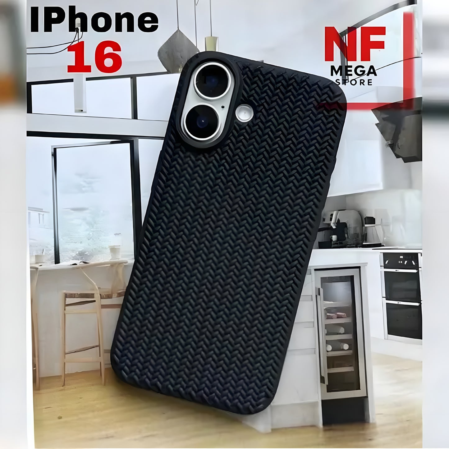 SweaterSkin Case For i Phone 16-Black - ᴘᴜɴᴊᴀʙ ꜰᴜꜱɪᴏɴ