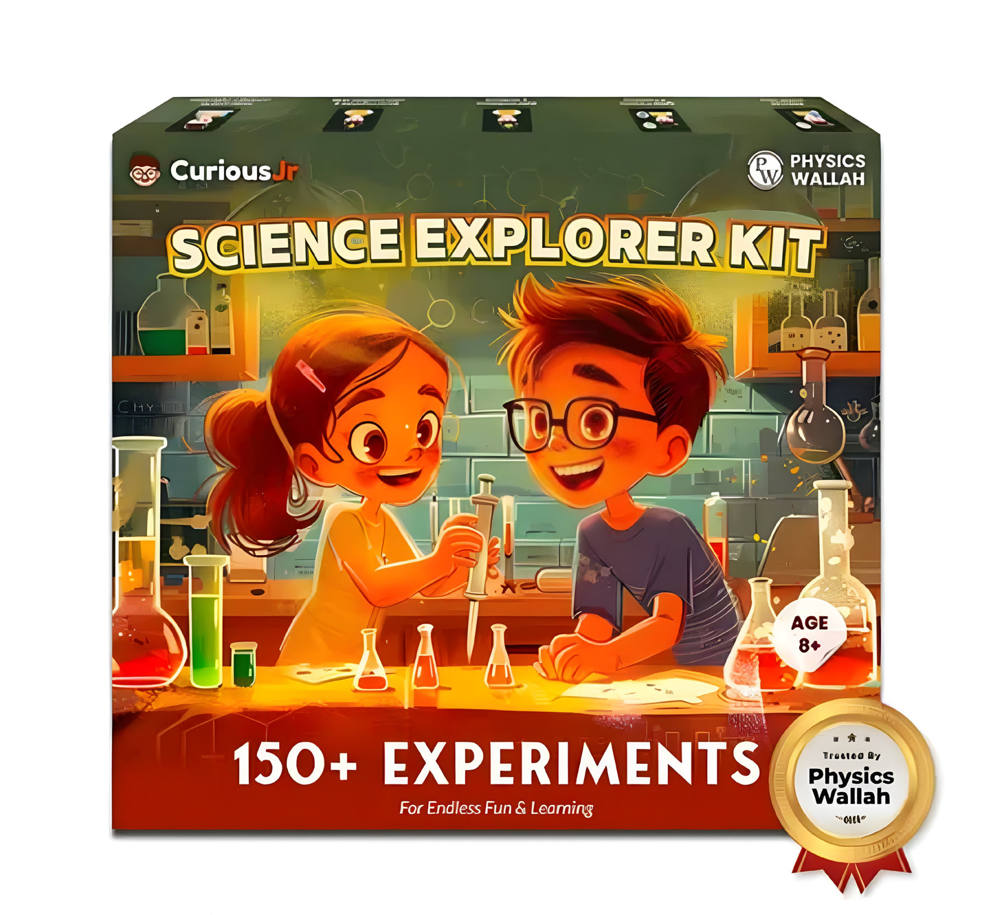 PUNJAB FUSION CHOICE Curious Jr 150+ Experiments Science Explorer Kit for aged 7-14 years | Hands-on Learning & Educational Toy - ᴘᴜɴᴊᴀʙ ꜰᴜꜱɪᴏɴ