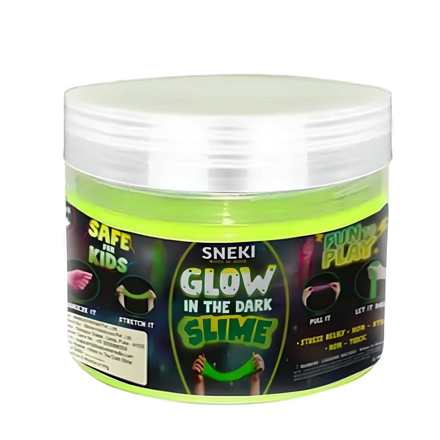 Greenish Glow in the Dark Toy Slime Magical Slime Set Kit for Kids Girls Boys - ᴘᴜɴᴊᴀʙ ꜰᴜꜱɪᴏɴ