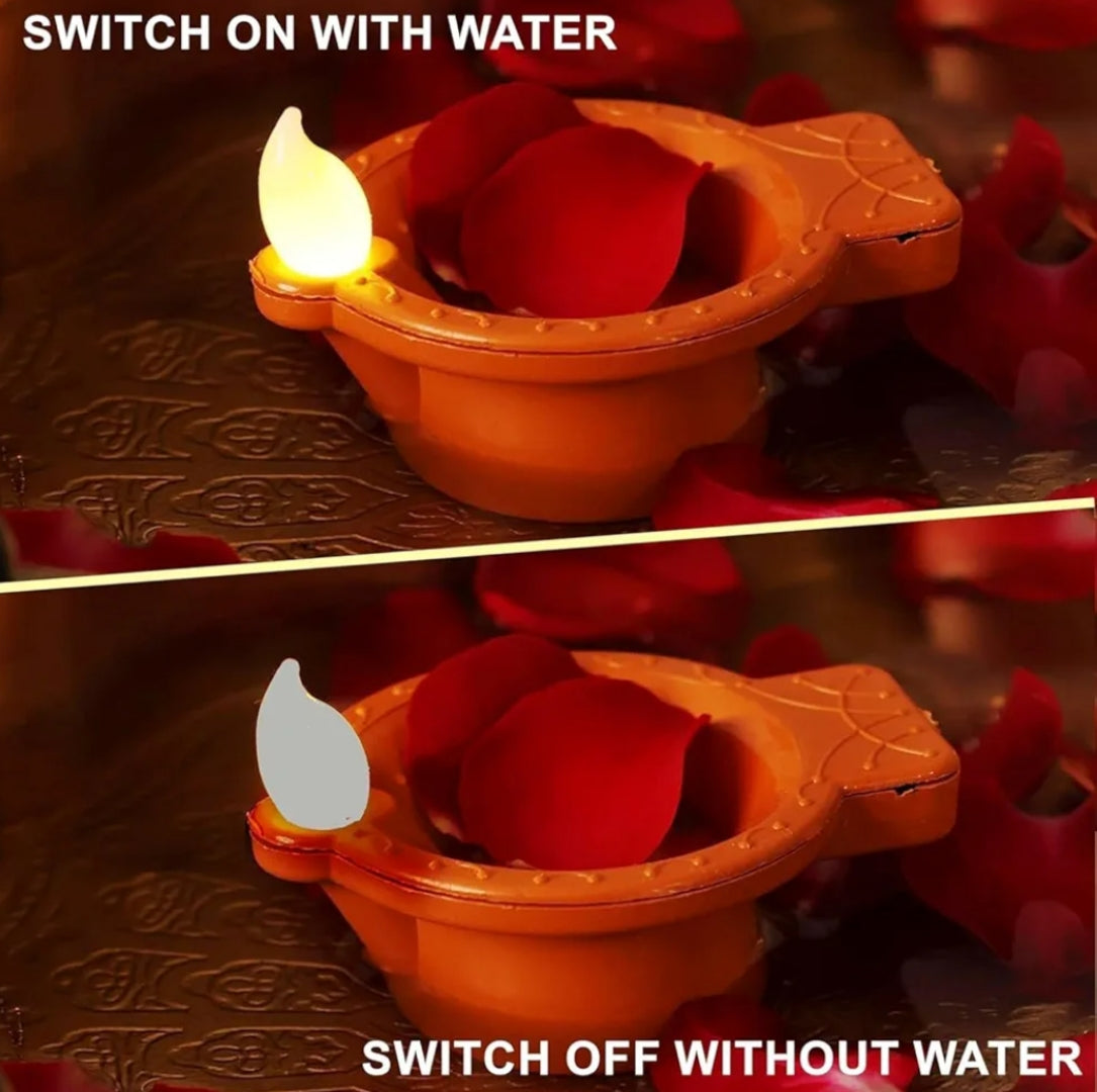 Water Sensor LED Light Diyas for Home Decoration - ᴘᴜɴᴊᴀʙ ꜰᴜꜱɪᴏɴ