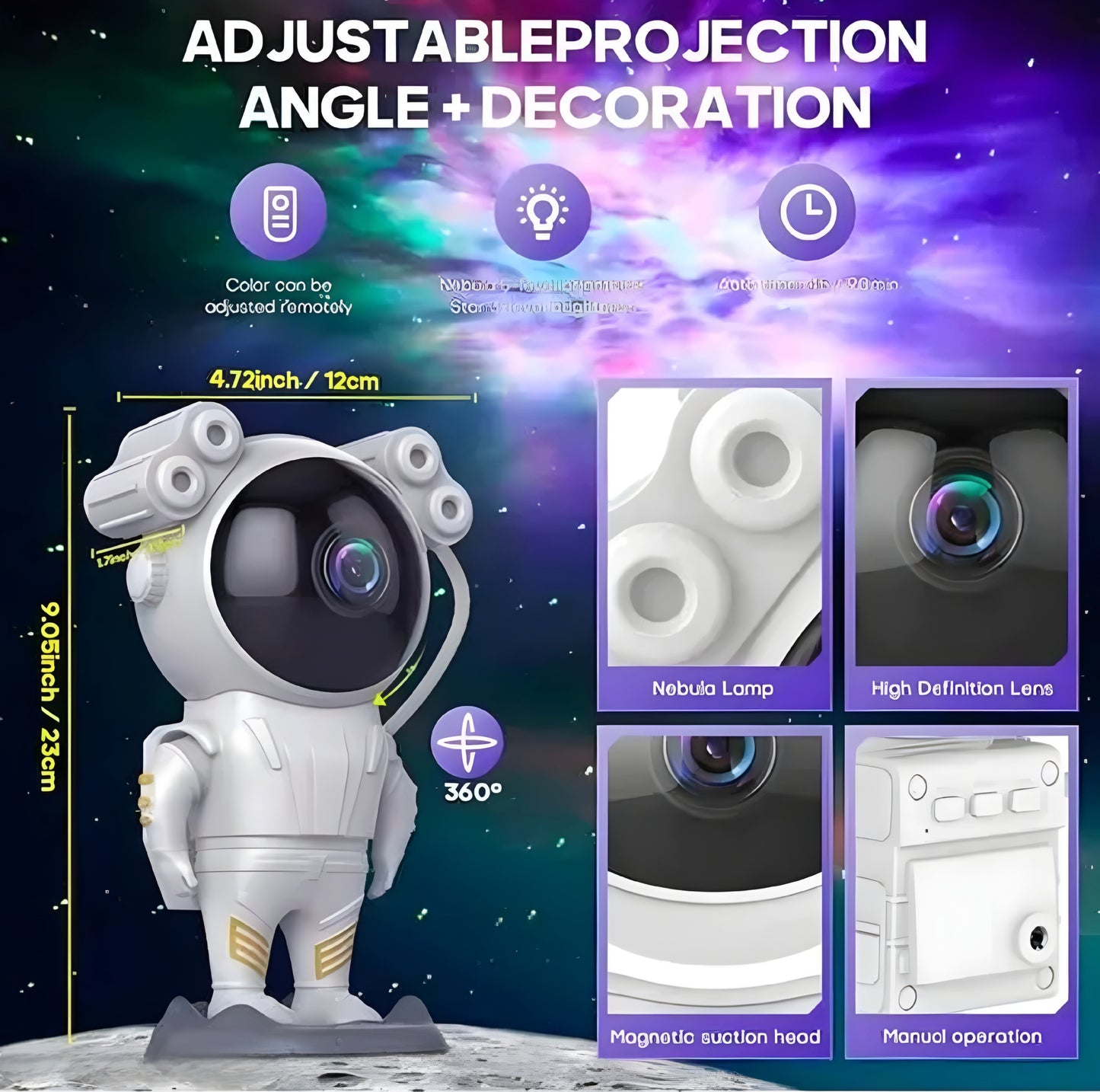 "Astronaut Projector Galaxy Nebula Light toy Lamp: Explore the Cosmos from Your Room" - ᴘᴜɴᴊᴀʙ ꜰᴜꜱɪᴏɴ