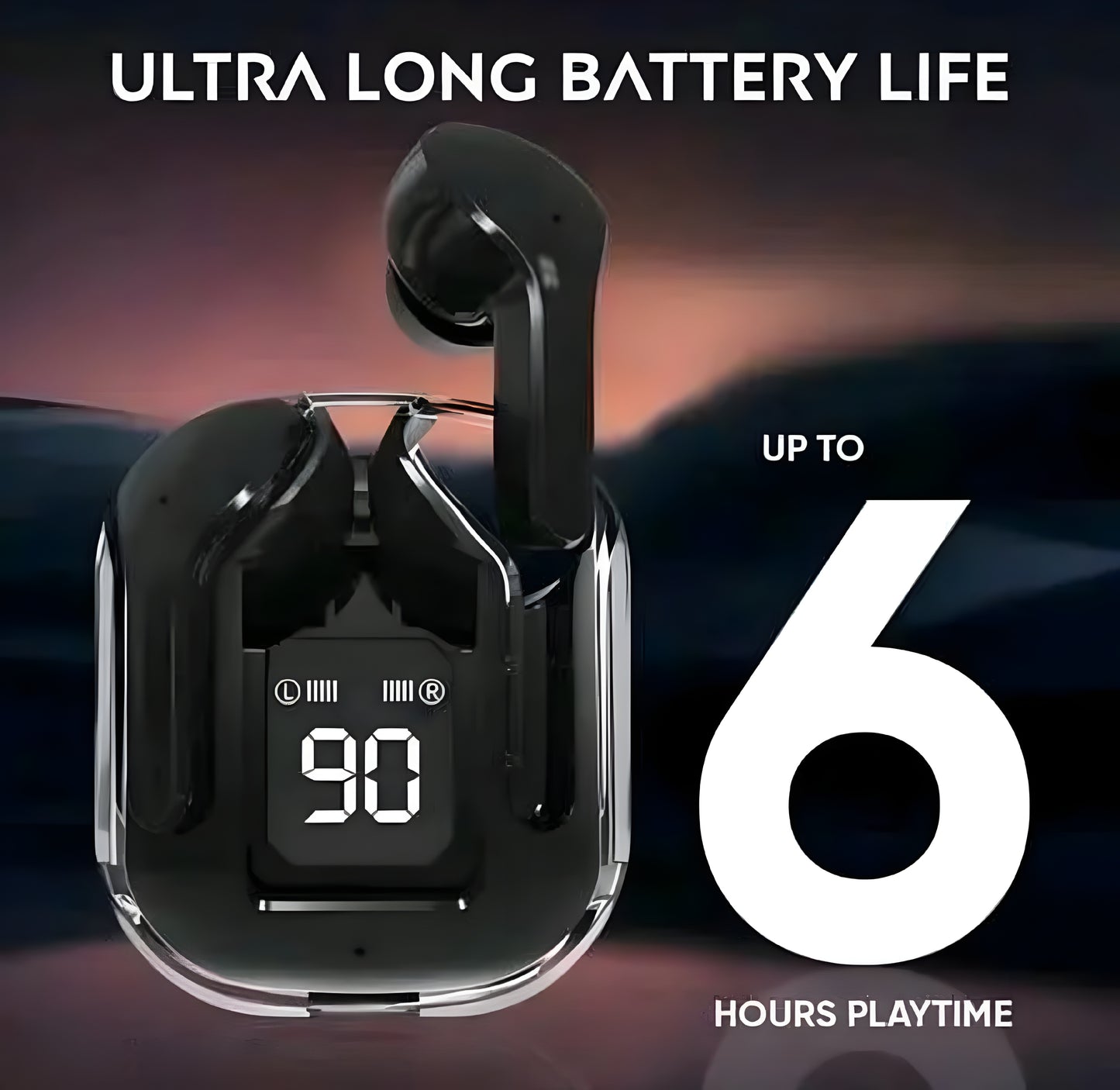 Ultrapod Earpod True Wireless Bluetooth Headphone, TWS earphone, earphone, Best Quality Wireless Bluetooth Headphones & Earphones, 36 Hrs Playtime, 10mm HD Drivers, Sweat Proof - ᴘᴜɴᴊᴀʙ ꜰᴜꜱɪᴏɴ