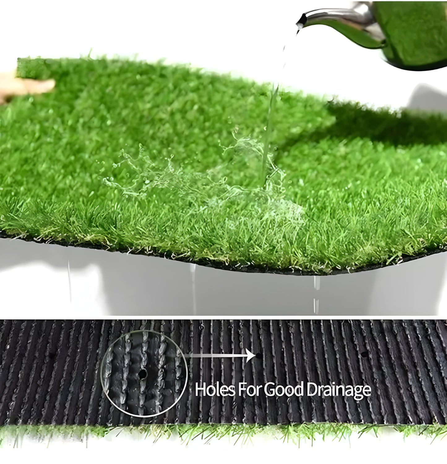 Artificial Grass for Balcony Or Doormat, Soft and Durable Plastic Turf Carpet Mat, Artificial Grass, Green, 2 Pieces - ᴘᴜɴᴊᴀʙ ꜰᴜꜱɪᴏɴ
