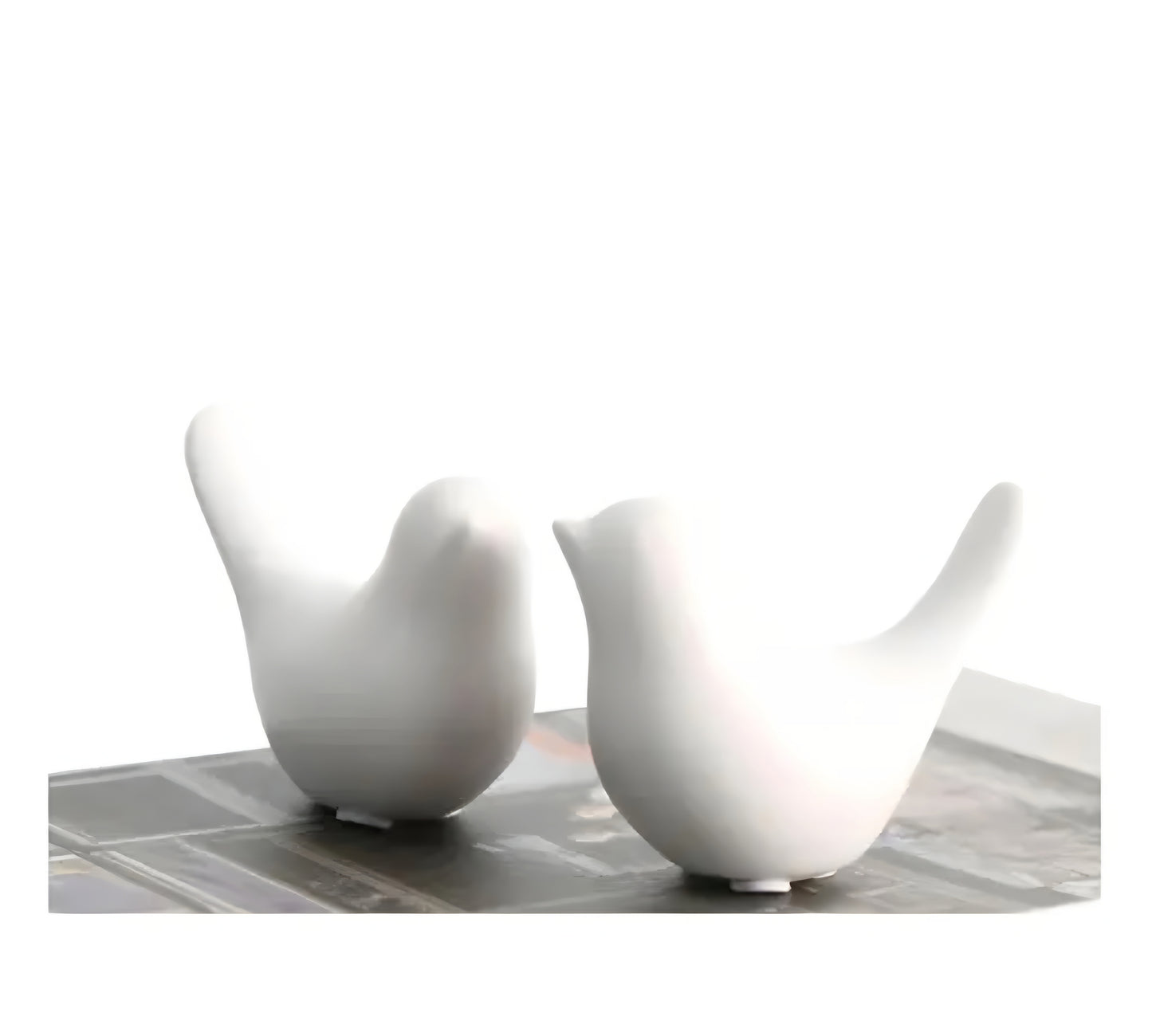 Paheli Craft Resin Birds Showpiece Set of 2 Dove Family Statue Decoration Figurine For Living Room | Collectible For Home Décor (5 & 4 inch ) - ᴘᴜɴᴊᴀʙ ꜰᴜꜱɪᴏɴ