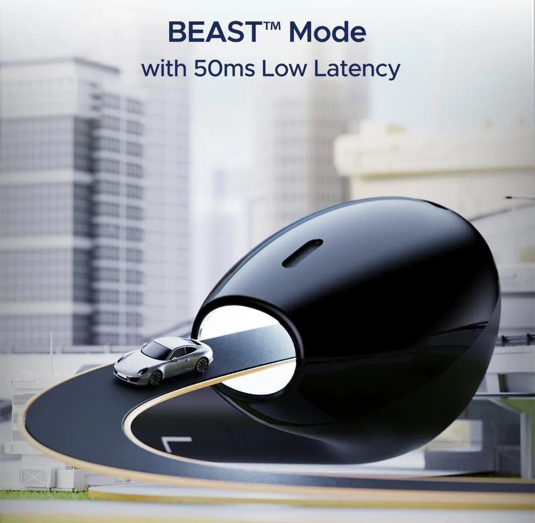 boAt Airdopes Joy, 35Hrs Battery, Fast Charge, IWP Tech, Low Latency, 2Mic ENx, Type-C Port, v5.3 Bluetooth Earbuds, TWS Ear Buds Wireless Earphones with mic(Jet Black) - ᴘᴜɴᴊᴀʙ ꜰᴜꜱɪᴏɴ