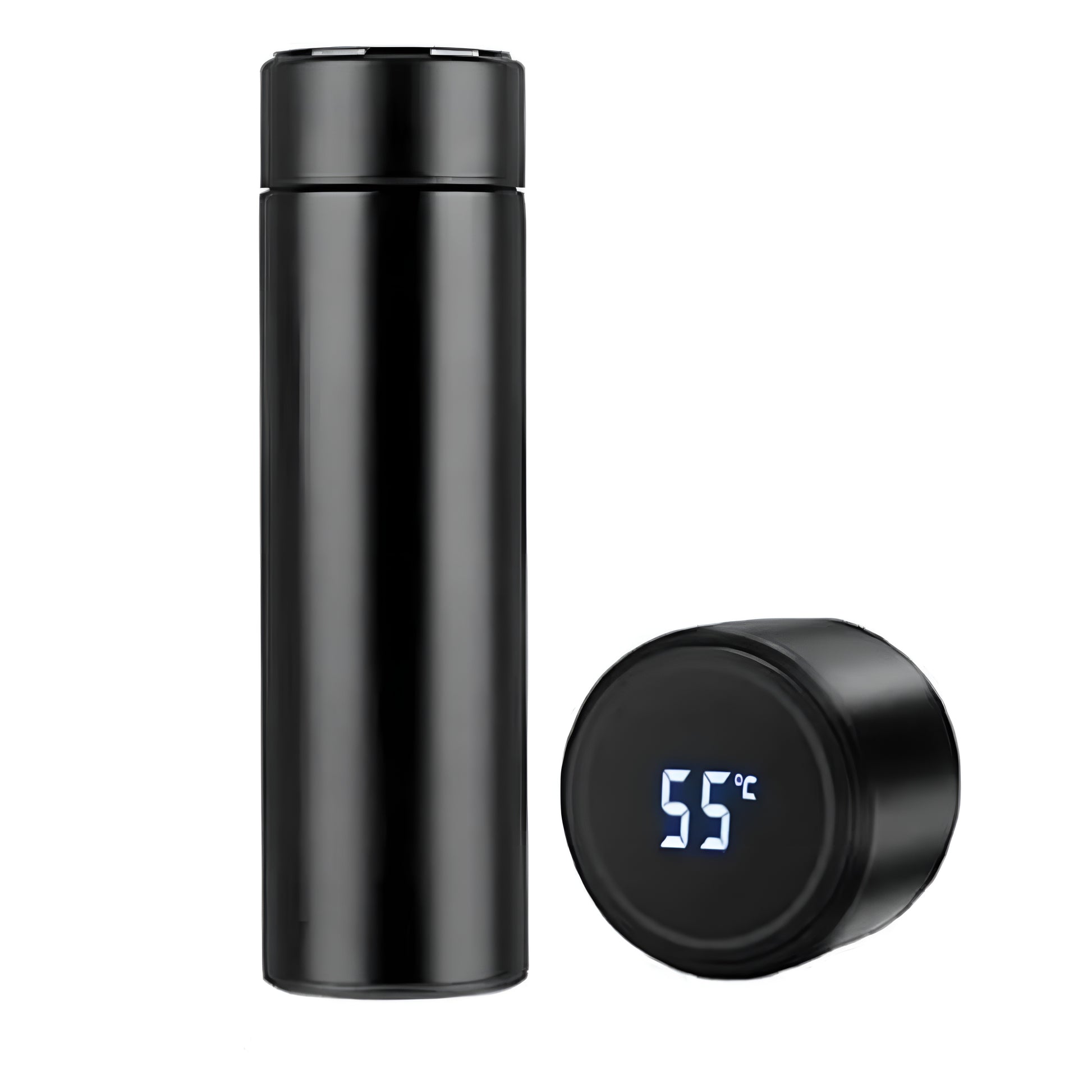 Bold & Stylish | Smart Thermo Bottle 500ml - LED Temp Display (Touch Sensor) | Pure White Finish - ᴘᴜɴᴊᴀʙ ꜰᴜꜱɪᴏɴ