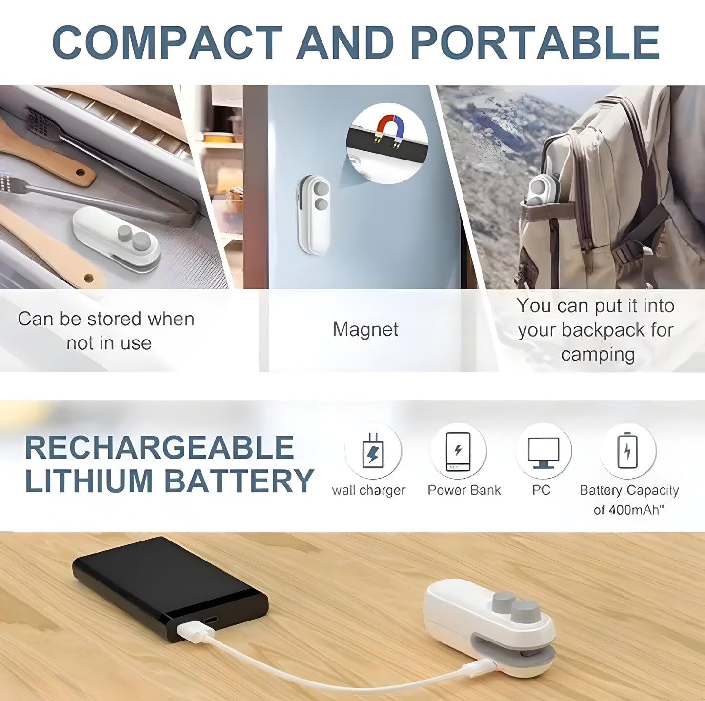 Portable Electric Bag Sealer. - ᴘᴜɴᴊᴀʙ ꜰᴜꜱɪᴏɴ