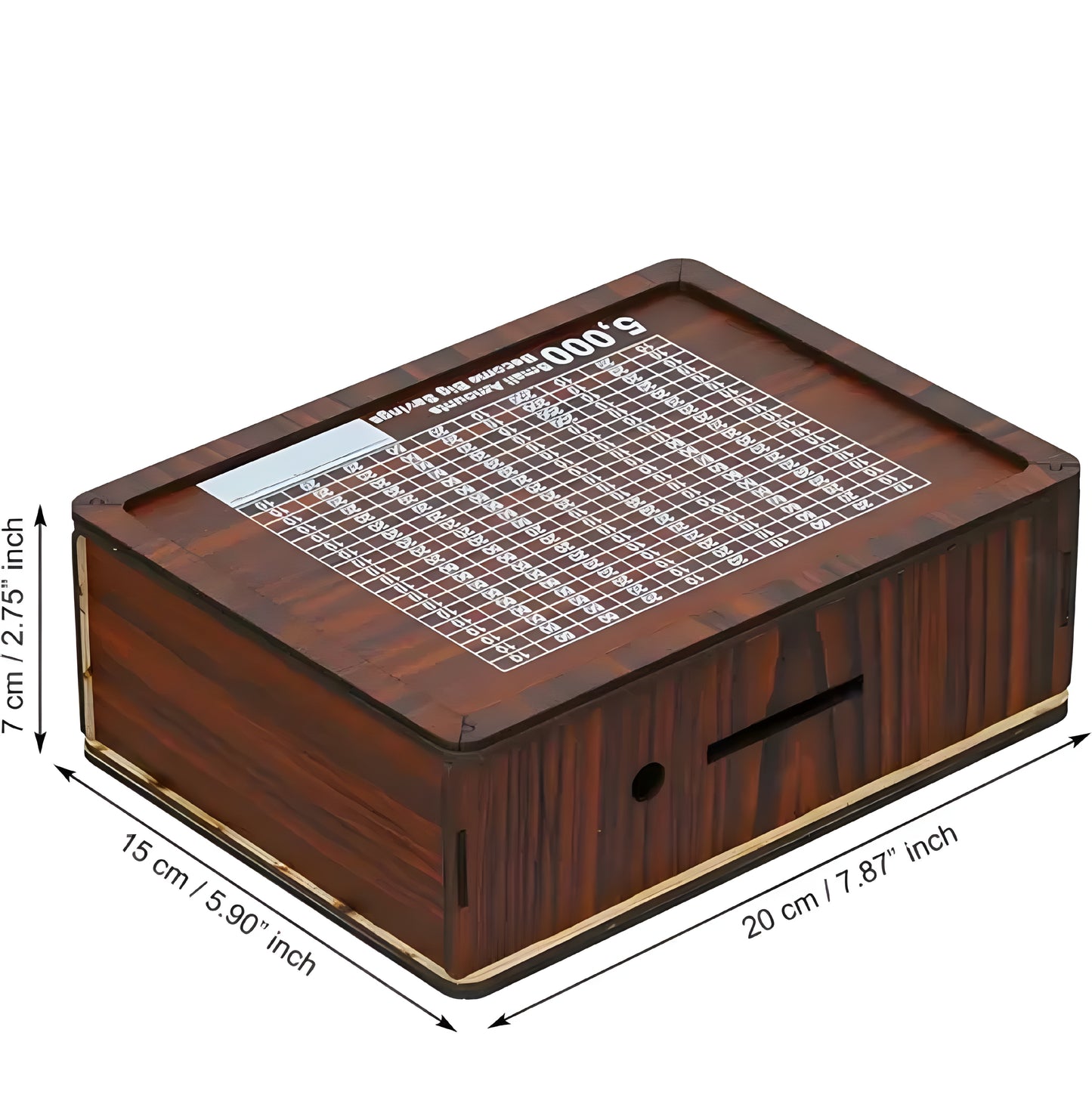 Wooden Money Saving Boxx | 20,000 Savings Challenge Piggy Bank | Durable & Eco-Friendly - ᴘᴜɴᴊᴀʙ ꜰᴜꜱɪᴏɴ