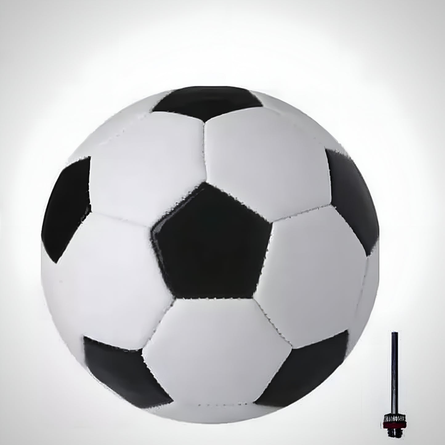 Football Black And White Size - 5 (Pack of 1 Football With Air Pin) - ᴘᴜɴᴊᴀʙ ꜰᴜꜱɪᴏɴ