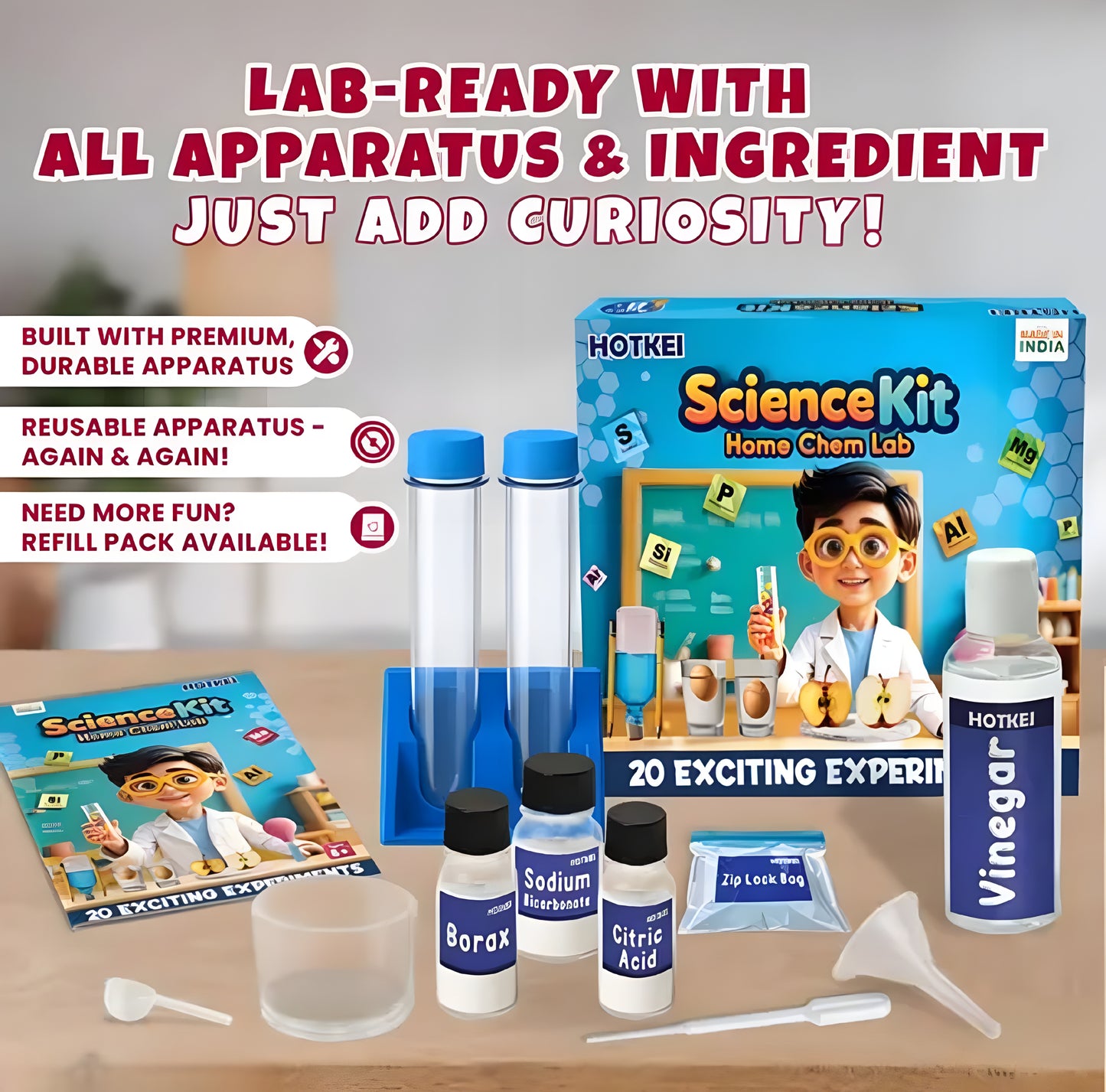 Educational Chemistry Science Experiment Kit Games Gift Toys for Kids Boy Girl Aged 7 8 9 10 11 12 13 Year - ᴘᴜɴᴊᴀʙ ꜰᴜꜱɪᴏɴ