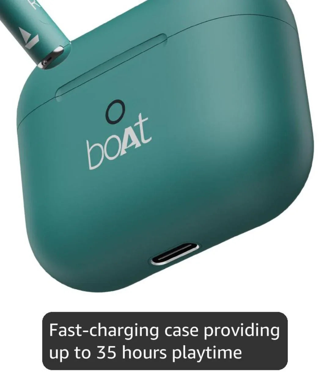 boAt Airdopes Joy, 35Hrs Battery, Fast Charge, IWP Tech, Low Latency, 2Mic ENx, Type-C Port, v5.3 Bluetooth Earbuds, TWS Ear Buds Wireless Earphones with mic(Dark Cyan) - ᴘᴜɴᴊᴀʙ ꜰᴜꜱɪᴏɴ