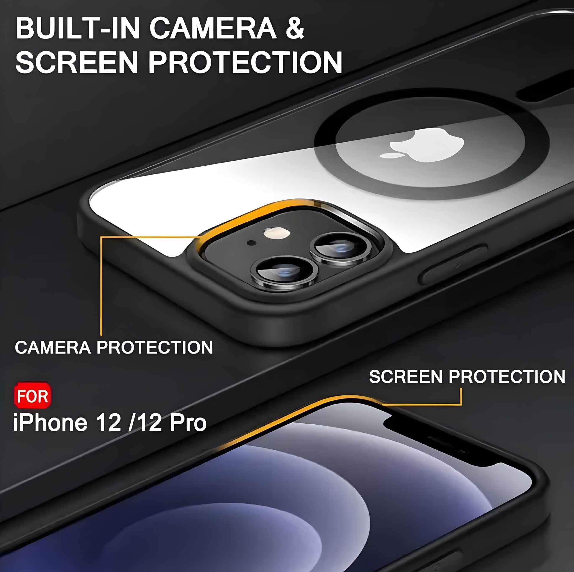 iPhone 12 (6.1 inch) |Mag-Safe Wireless Charging | Designed with Magnetic Lock - ᴘᴜɴᴊᴀʙ ꜰᴜꜱɪᴏɴ