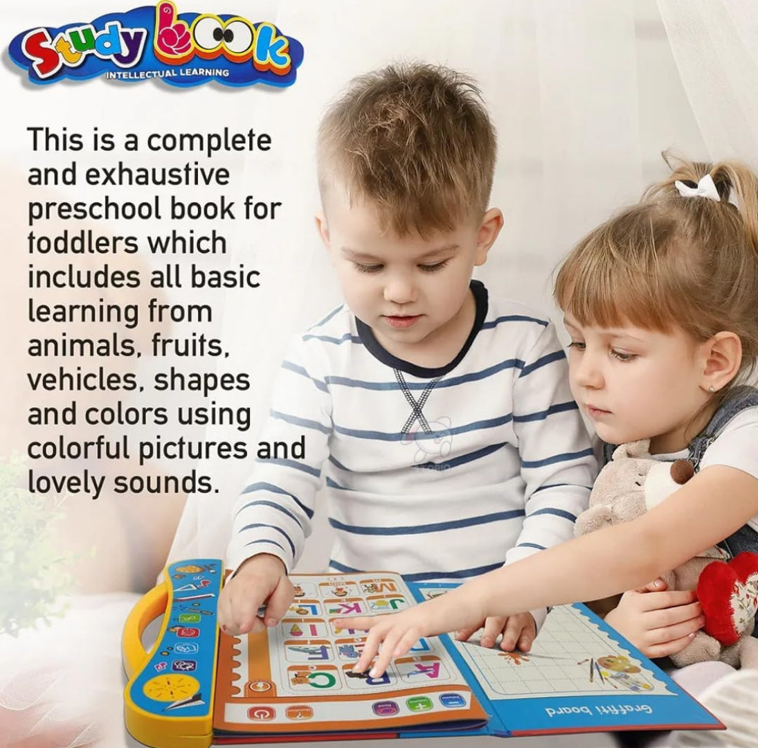 Activities Learning Book Electronic Intelligent Book with All Learning Materials with Clear Voice with Touch Sensors for Kids (Study Book) - ᴘᴜɴᴊᴀʙ ꜰᴜꜱɪᴏɴ