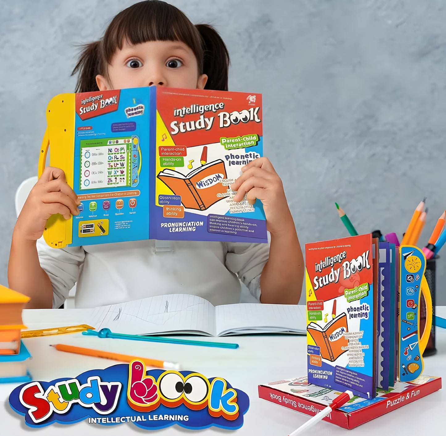 Activities Learning Book Electronic Intelligent Book with All Learning Materials with Clear Voice with Touch Sensors for Kids (Study Book) - ᴘᴜɴᴊᴀʙ ꜰᴜꜱɪᴏɴ
