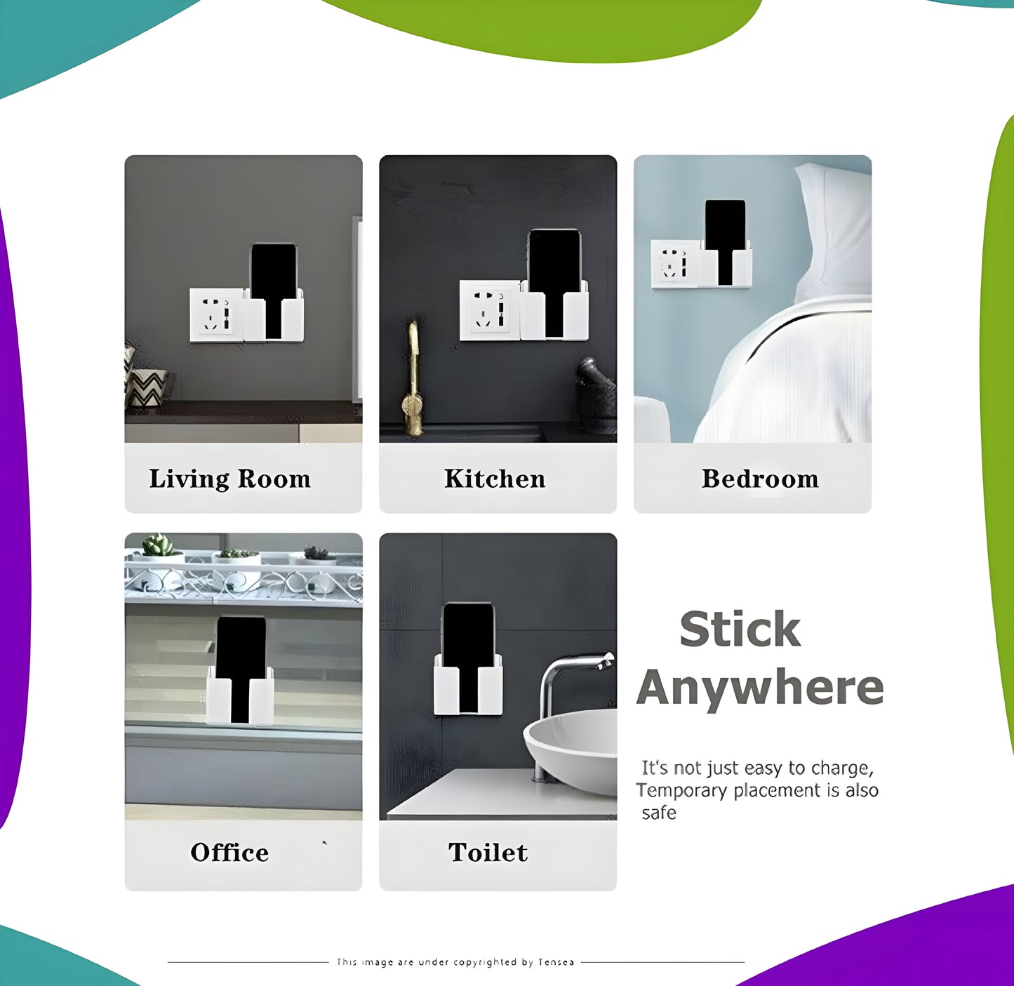 Mobile Adhesive Wall Holder 1 Pcs - ᴘᴜɴᴊᴀʙ ꜰᴜꜱɪᴏɴ
