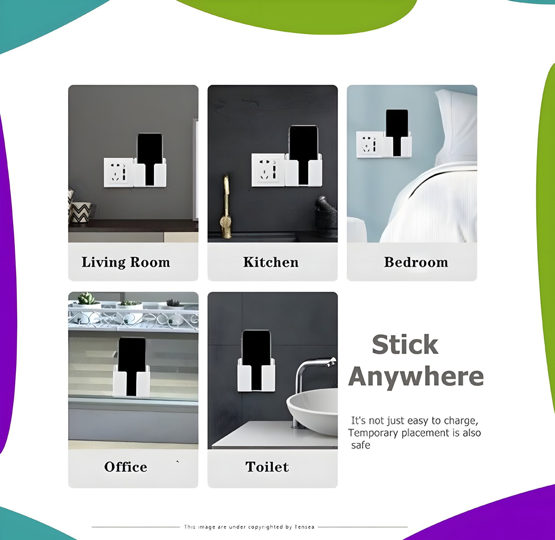 Mobile Adhesive Wall Holder 1 Pcs - ᴘᴜɴᴊᴀʙ ꜰᴜꜱɪᴏɴ