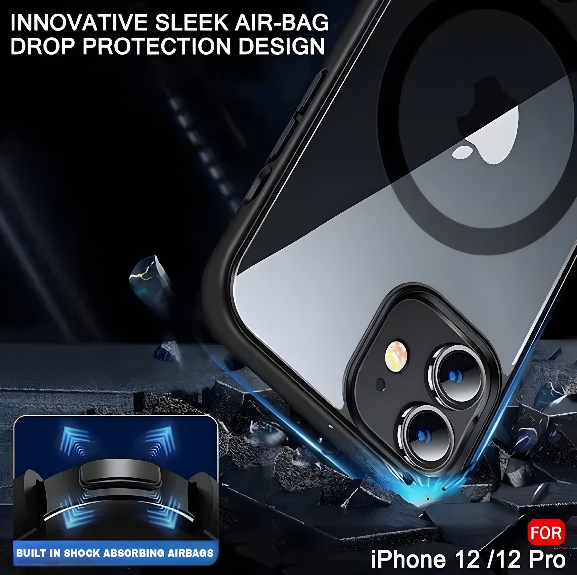 iPhone 12 (6.1 inch) |Mag-Safe Wireless Charging | Designed with Magnetic Lock - ᴘᴜɴᴊᴀʙ ꜰᴜꜱɪᴏɴ