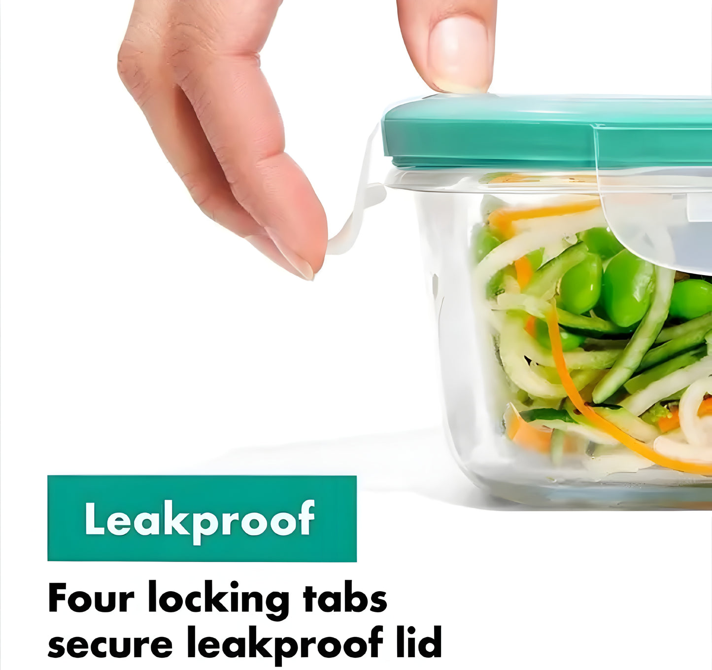 3 pieces Lunch Packin' Pals glass containers with lid