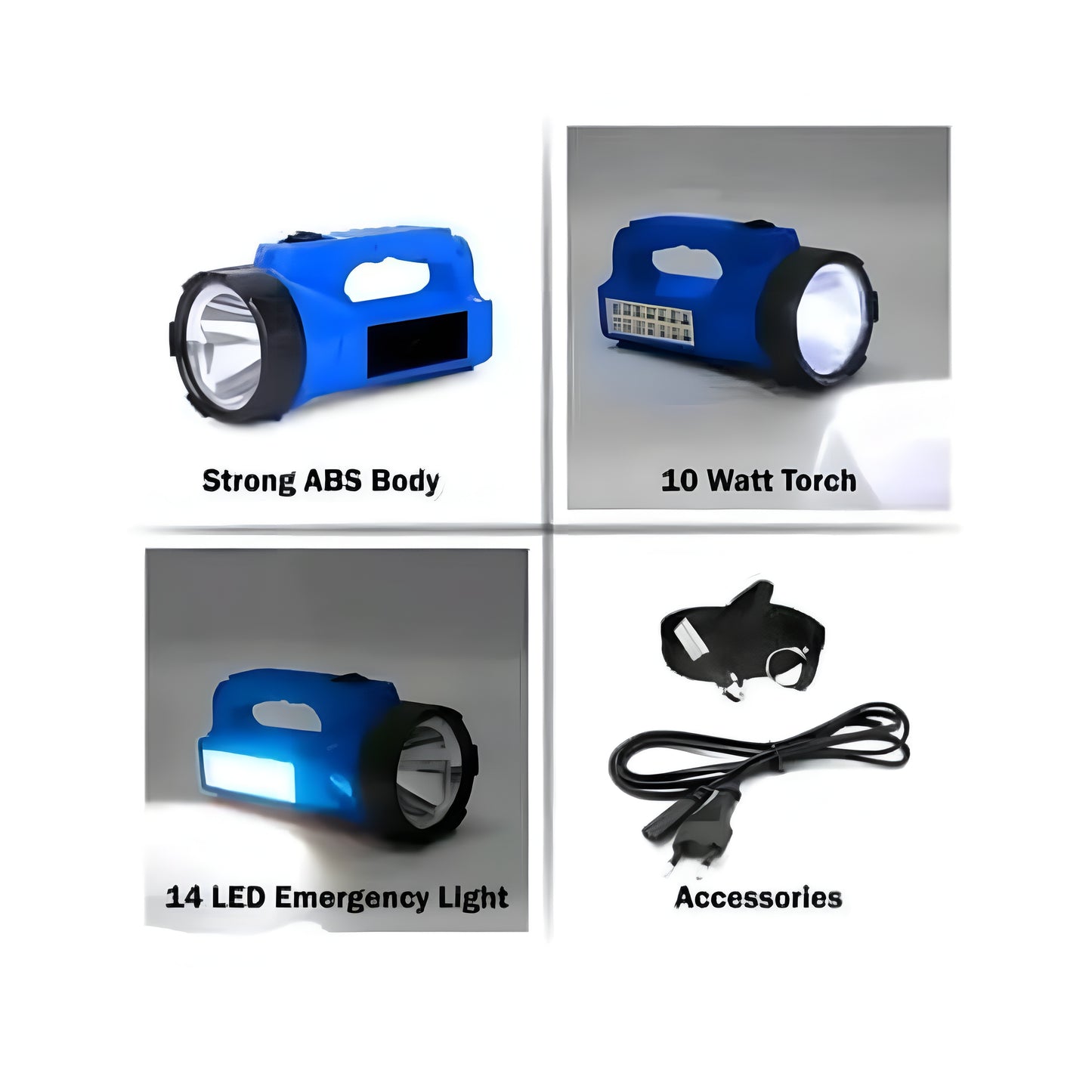 Rechargeable 2 Mode 700 Meter Long Range Waterproof LED Outdoor Flashlight Torch 2200 mAh Battery Torch Rechargeable - ᴘᴜɴᴊᴀʙ ꜰᴜꜱɪᴏɴ