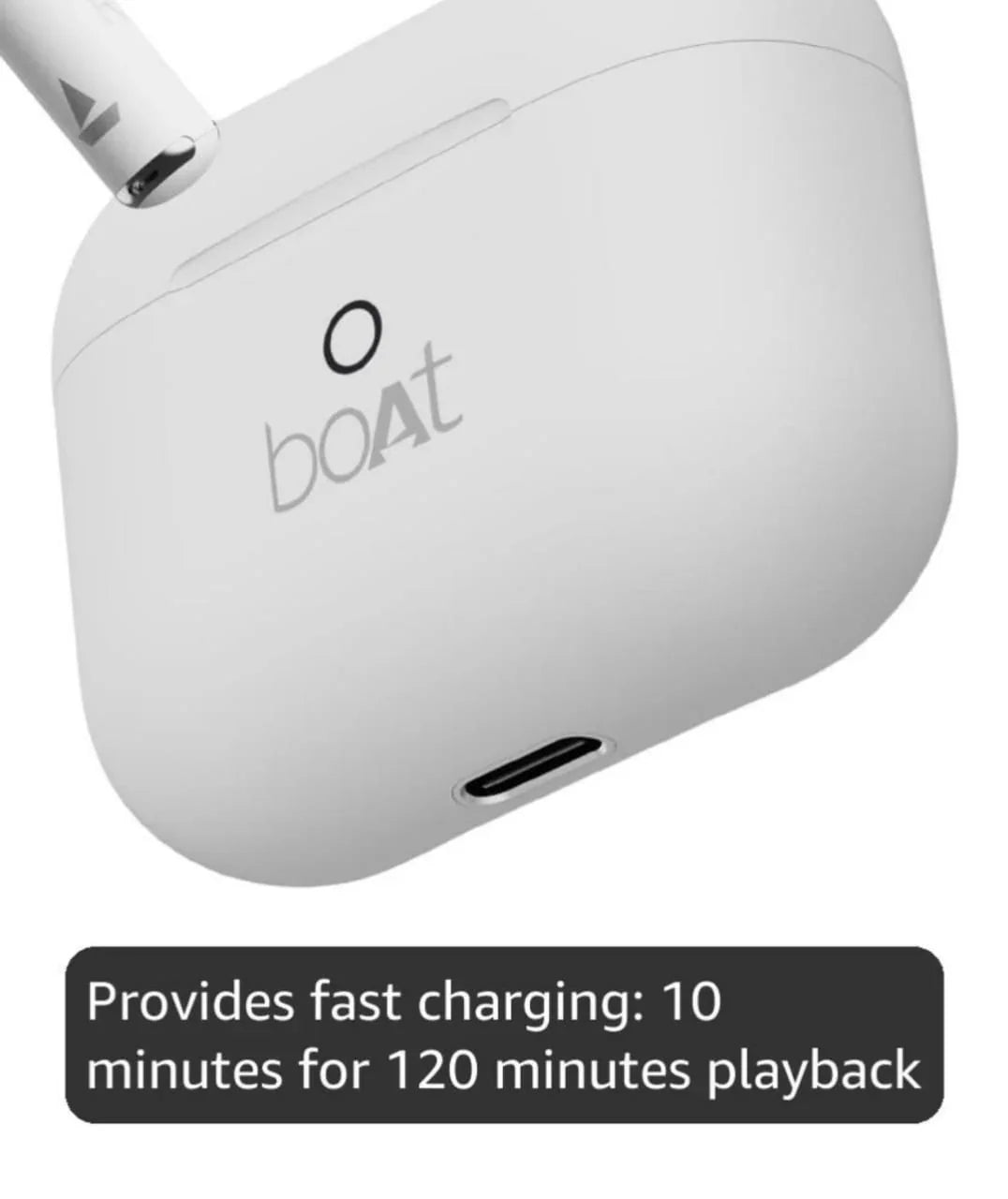 boAt Airdopes Joy, 35Hrs Battery, Fast Charge, IWP Tech, Low Latency, 2Mic ENx, Type-C Port, v5.3 Bluetooth Earbuds, TWS Ear Buds Wireless Earphones with mic(Swedish White) - ᴘᴜɴᴊᴀʙ ꜰᴜꜱɪᴏɴ
