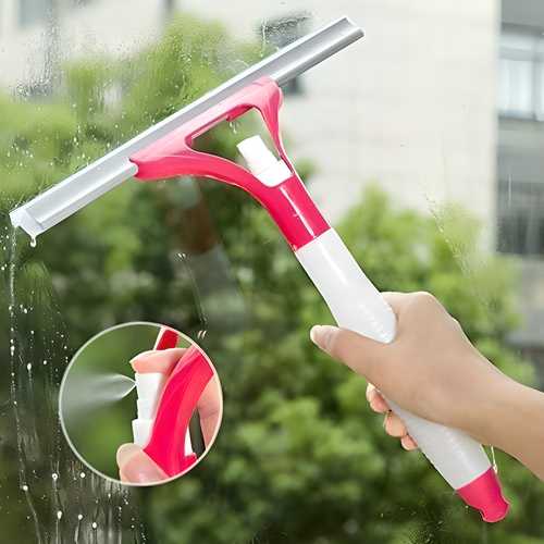 Rubber and Aluminum Wiper with Water Sprayer Tool - ᴘᴜɴᴊᴀʙ ꜰᴜꜱɪᴏɴ