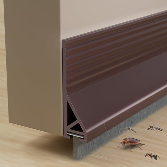 Door Draft Stopper With Brush - ᴘᴜɴᴊᴀʙ ꜰᴜꜱɪᴏɴ