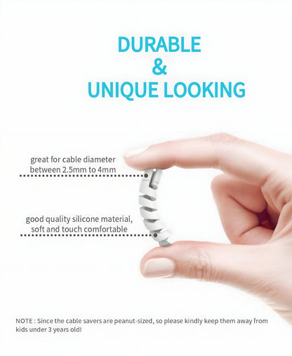 Sounce 25 Pcs Spiral Cable Protectors & Wire Protectors Spring Wire for All Wired Accessories for USB Charger, Data Cable, Headphones, MacBook, Laptop, Elastic Cord Saver (Multi-Color) - ᴘᴜɴᴊᴀʙ ꜰᴜꜱɪᴏɴ